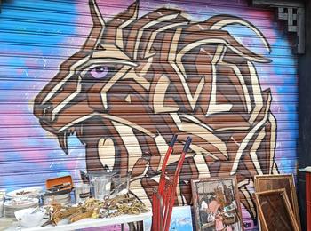 Lion france-saint-ouen-graffiti