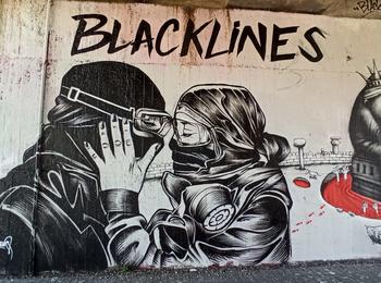 Black lines france-nantes-graffiti