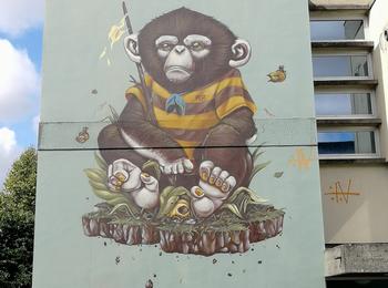 Yap monkey france-pessac-graffiti