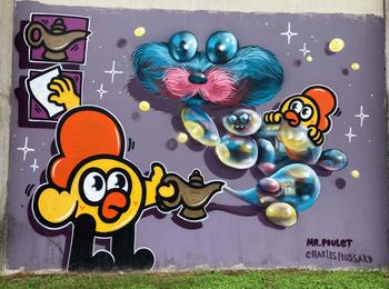 Mr POULET france-pessac-graffiti