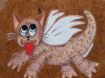 Chat monstre Robert Tatin france-laval-sticking