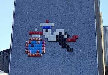 Stork Pixelart