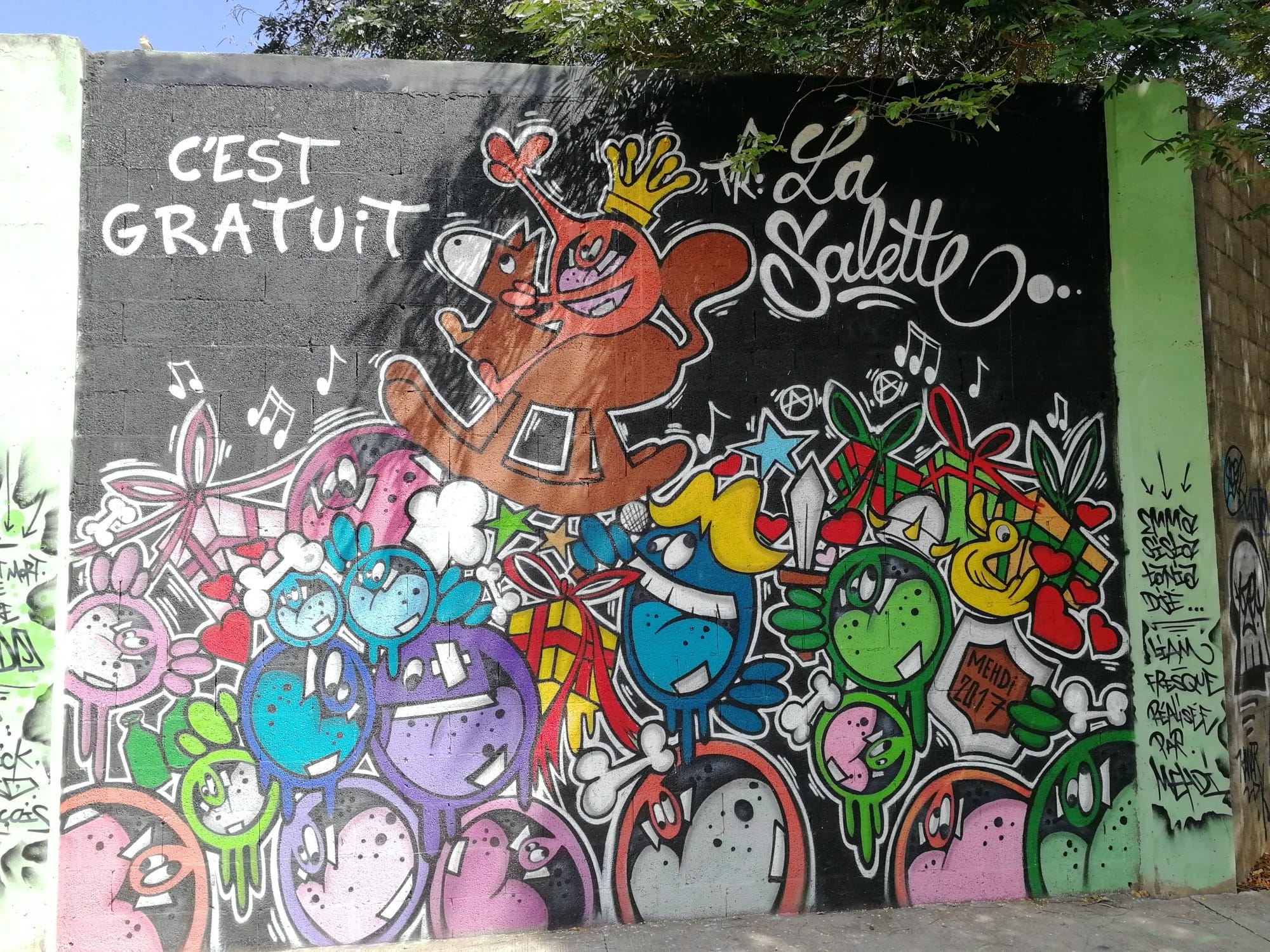 Graffiti 204  capturé par Rabot à Saint-Leu Réunion