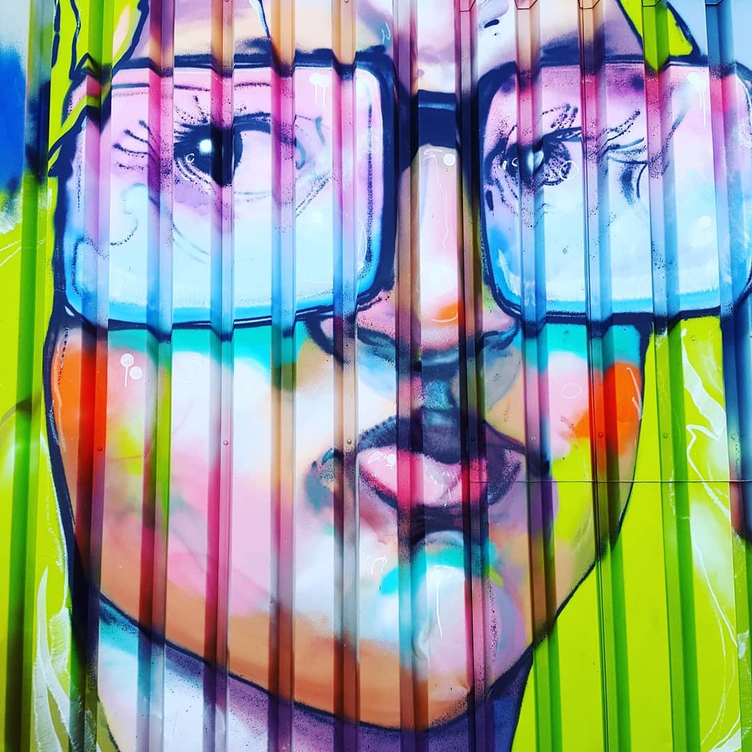 Graffiti 500 Lady with glasses captured by Keylah in Göteborg Sweden