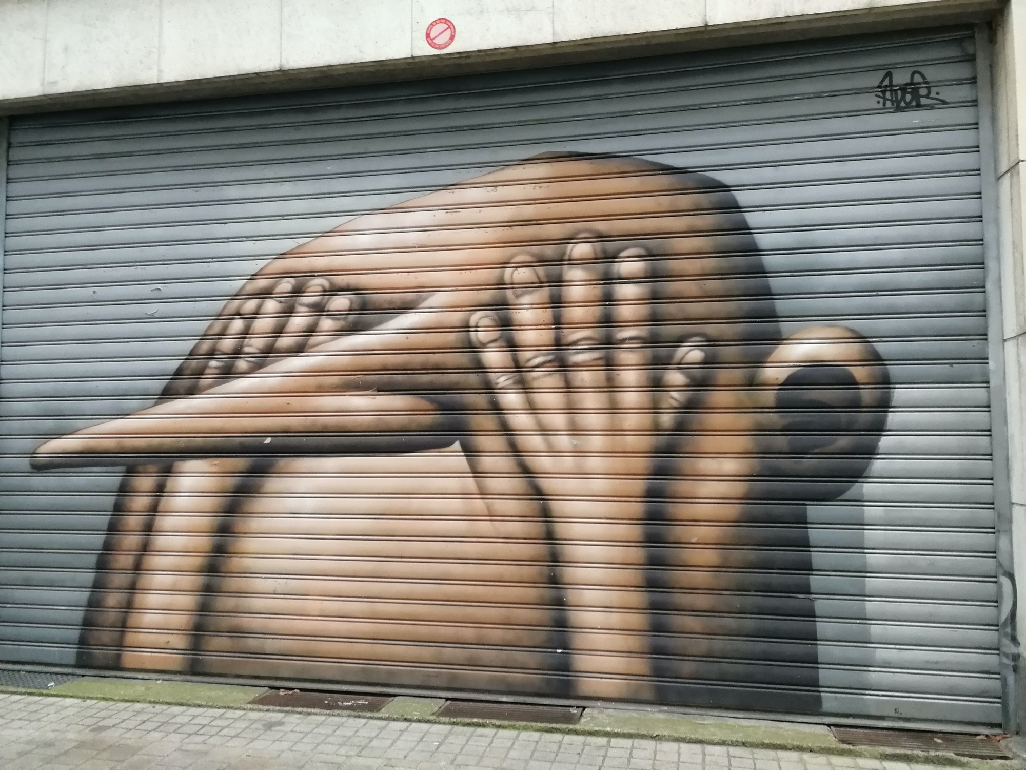 Graffiti 589  by the artist Ador captured by Rabot in Nantes France