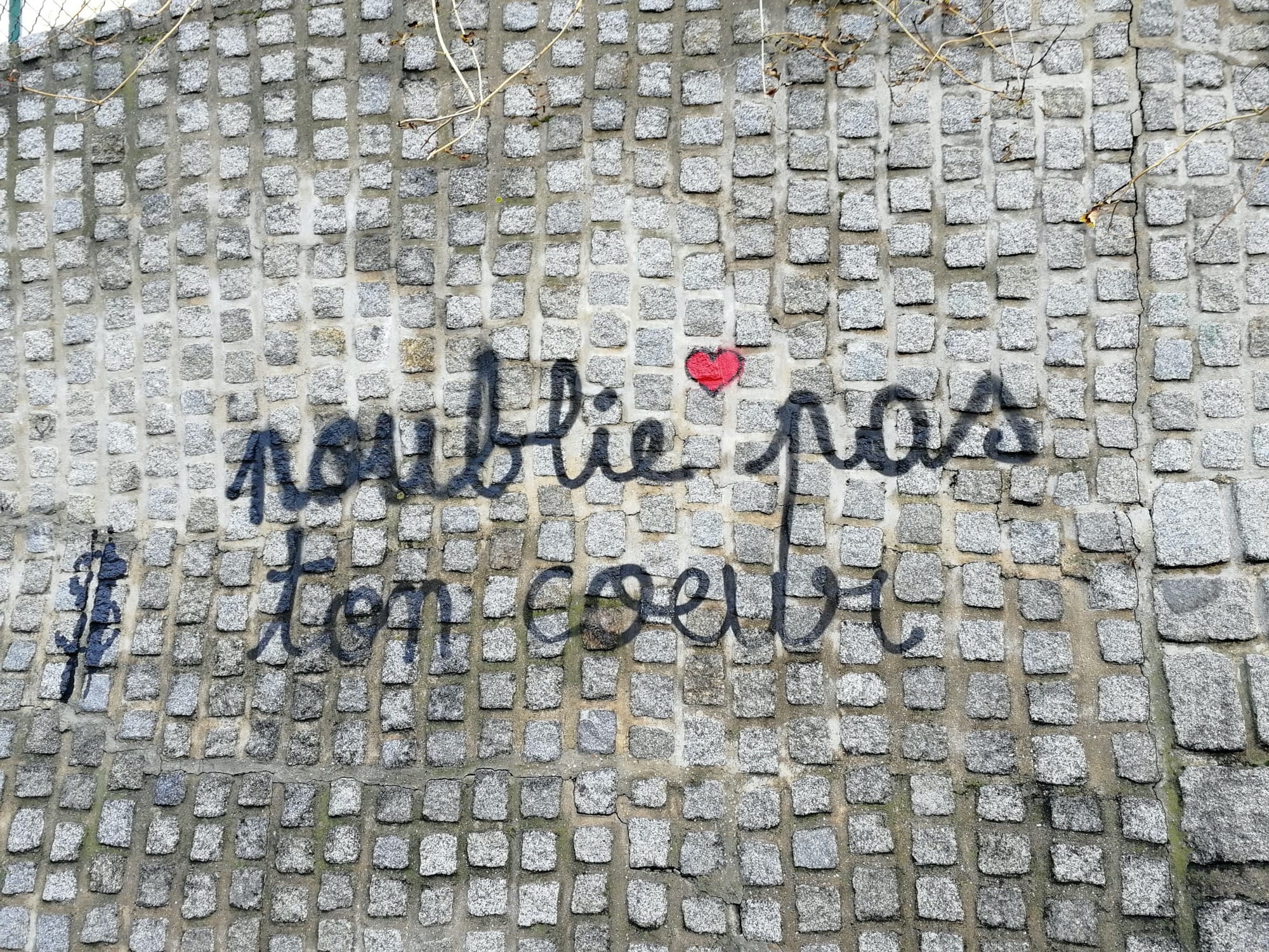 Graffiti 718  de Inlove capturé par Rabot à Paris France