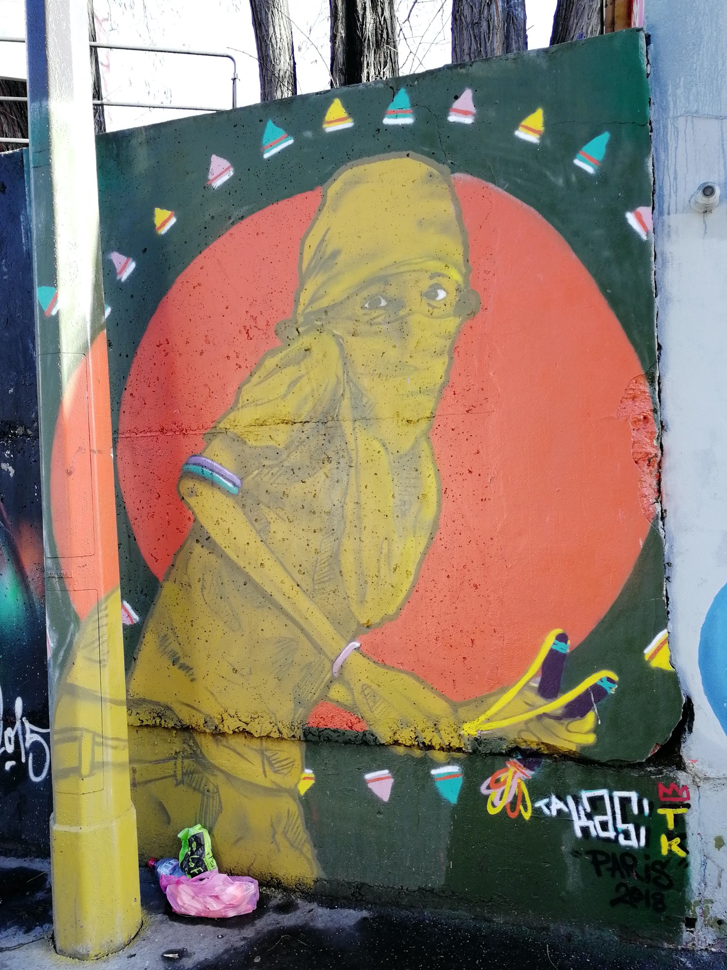 Graffiti 722  capturé par Rabot à Paris France