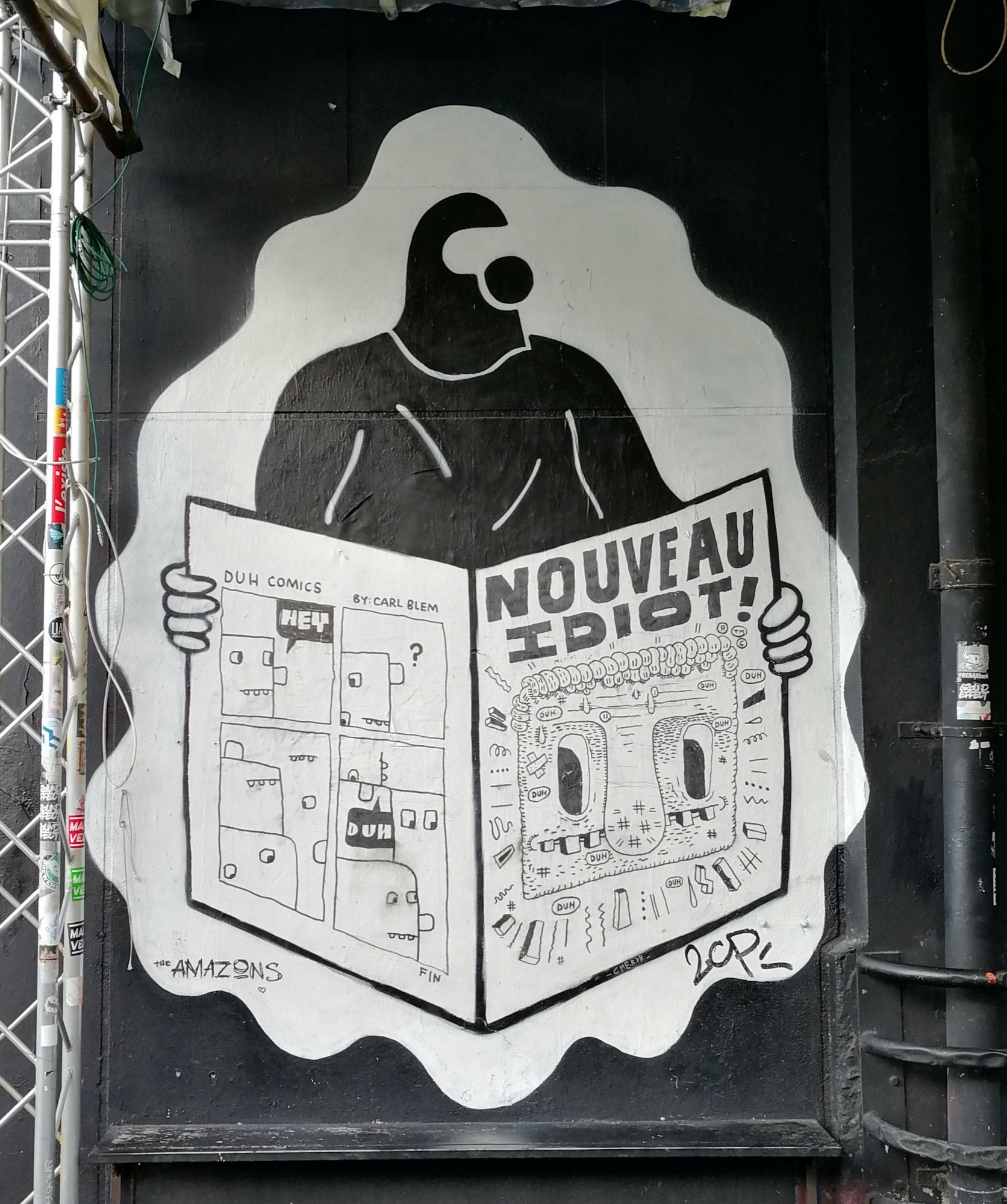 Graffiti 733  capturé par Rabot à Paris France