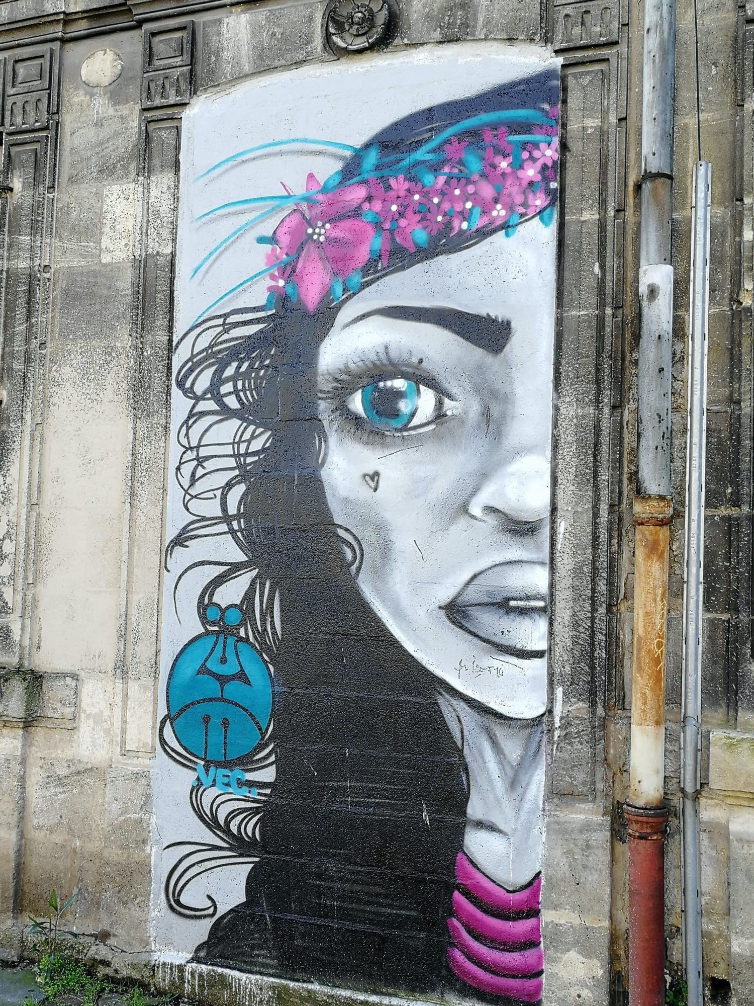 Graffiti 801  capturé par Rabot à Bordeaux France