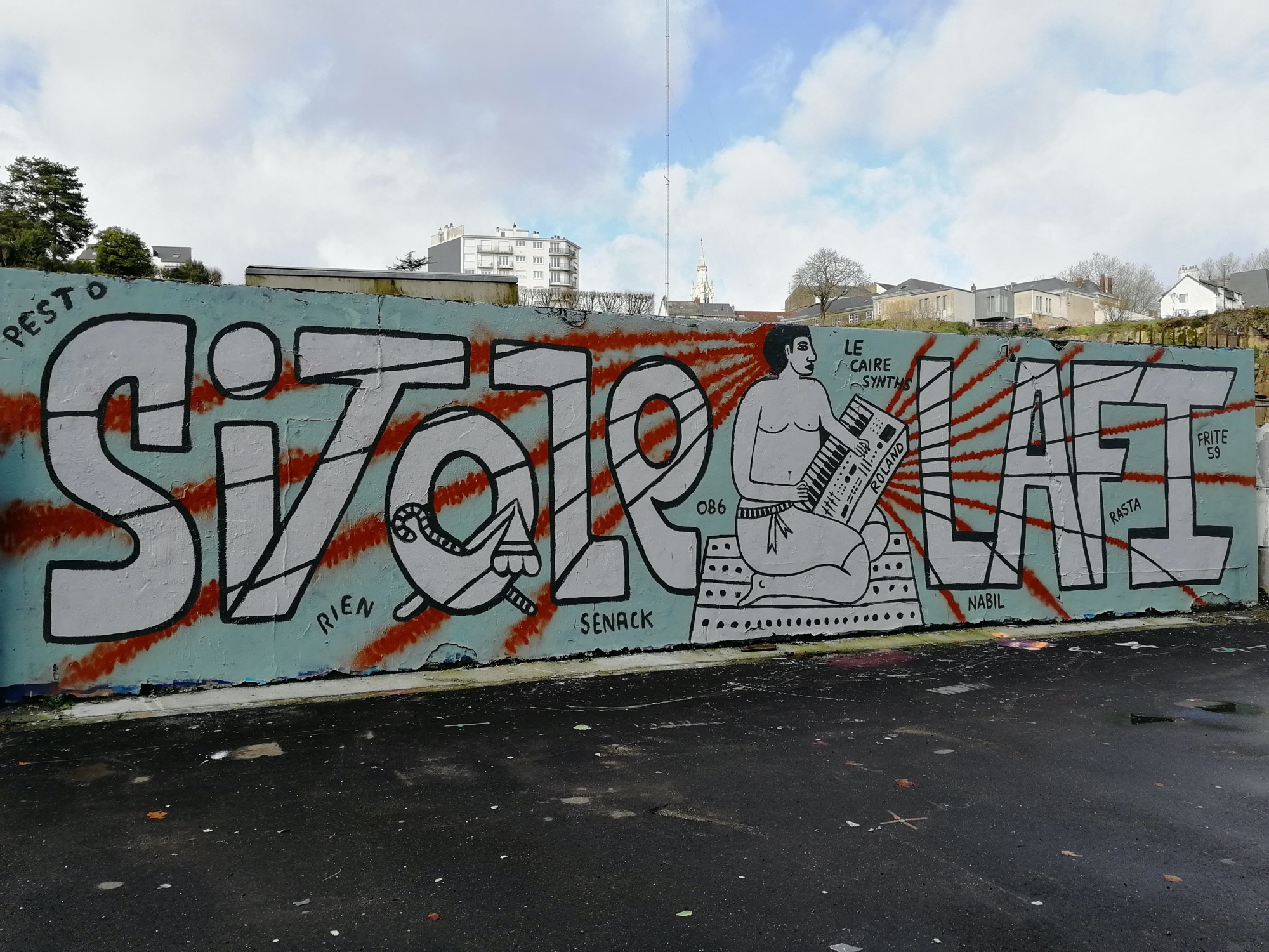 Graffiti 827  capturé par Rabot à Nantes France