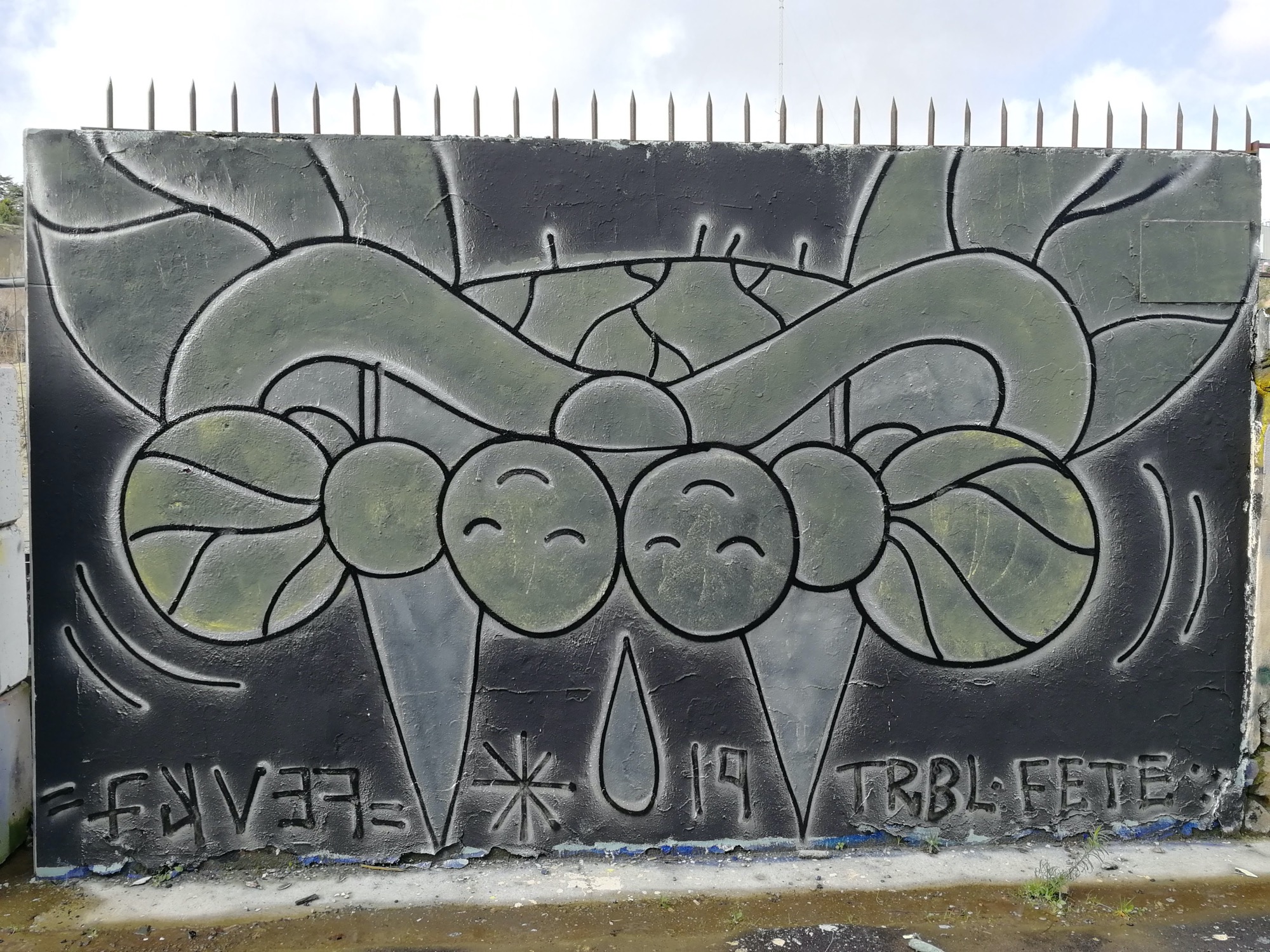 Graffiti 828  capturé par Rabot à Nantes France