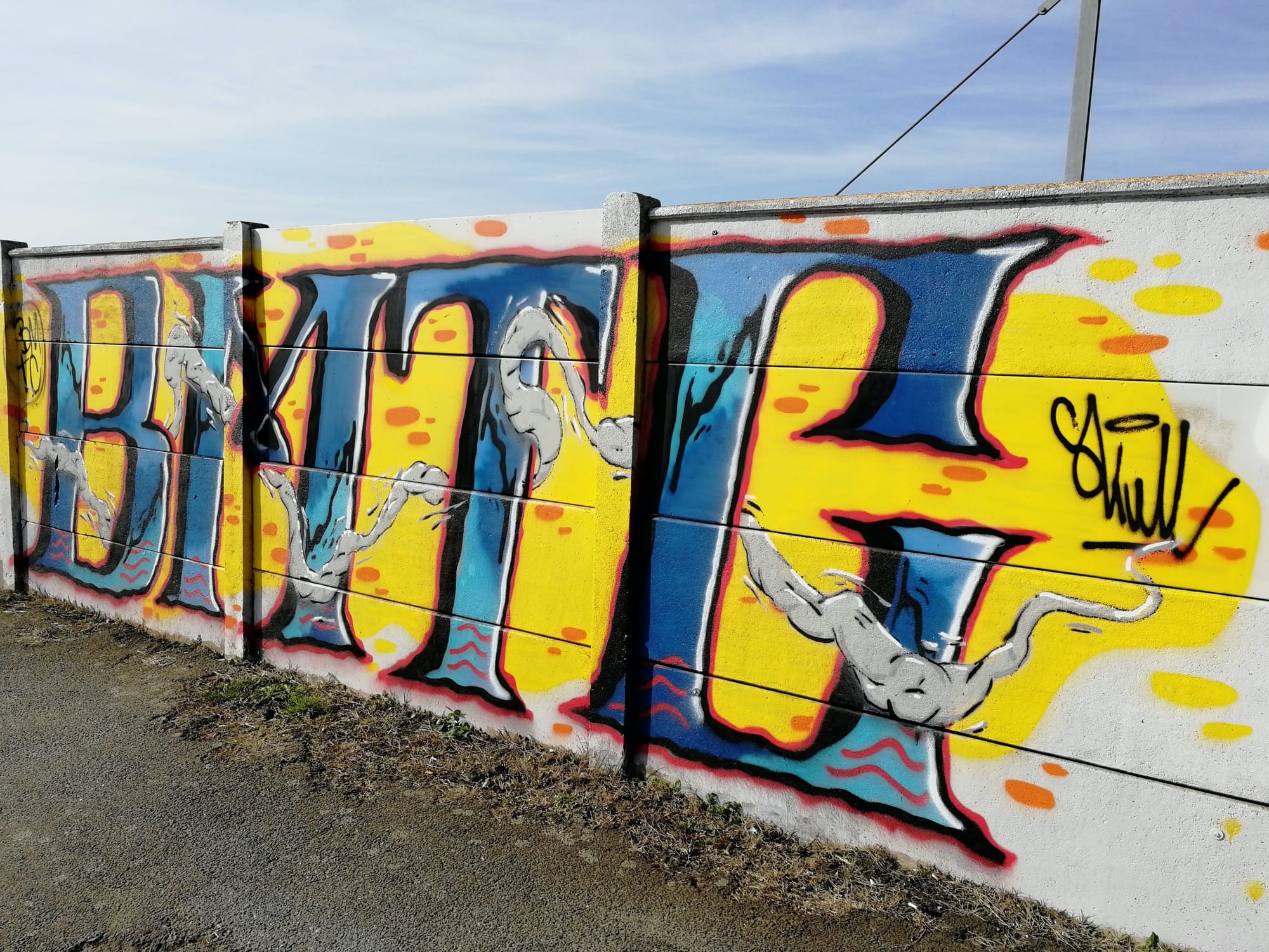 Graffiti 908  capturé par Rabot à Saint-Nazaire France