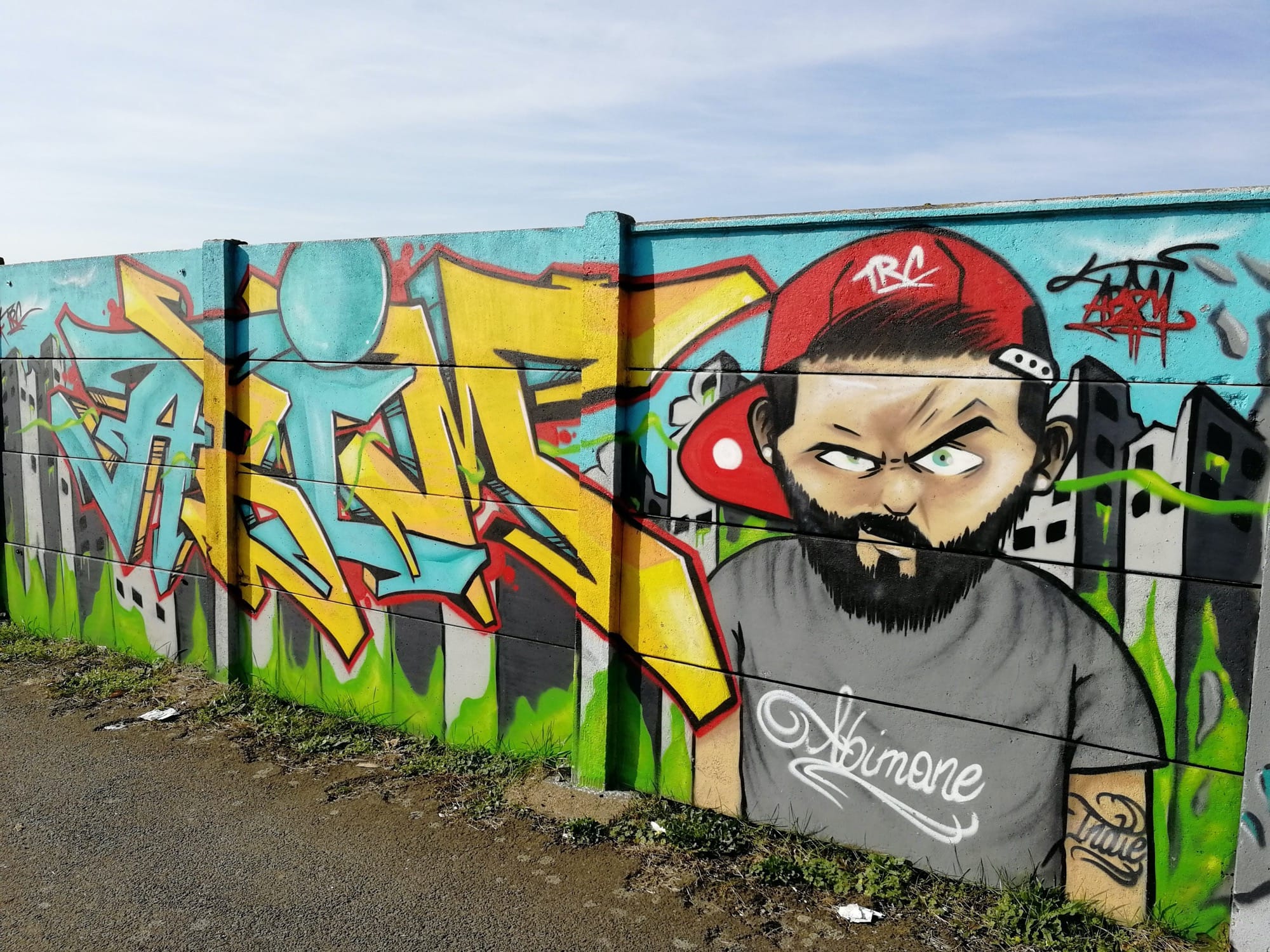 Graffiti 917  capturé par Rabot à Saint-Nazaire France