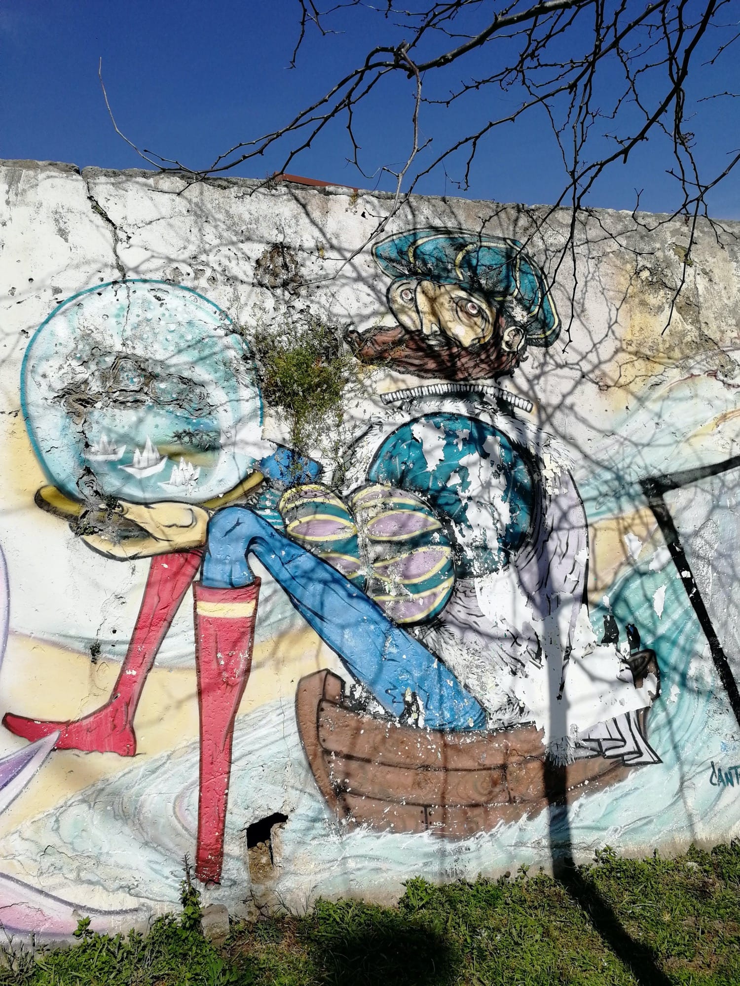 Graffiti 960  capturé par Rabot à Lisboa Portugal