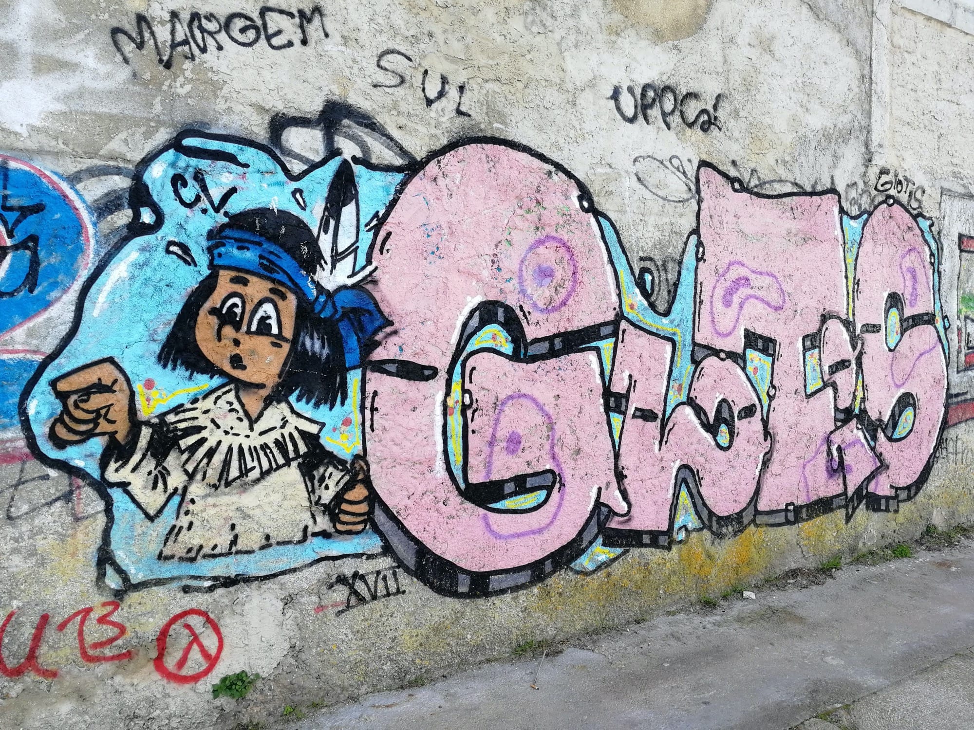 Graffiti 1034 Yakari capturé par Rabot à Lisboa Portugal