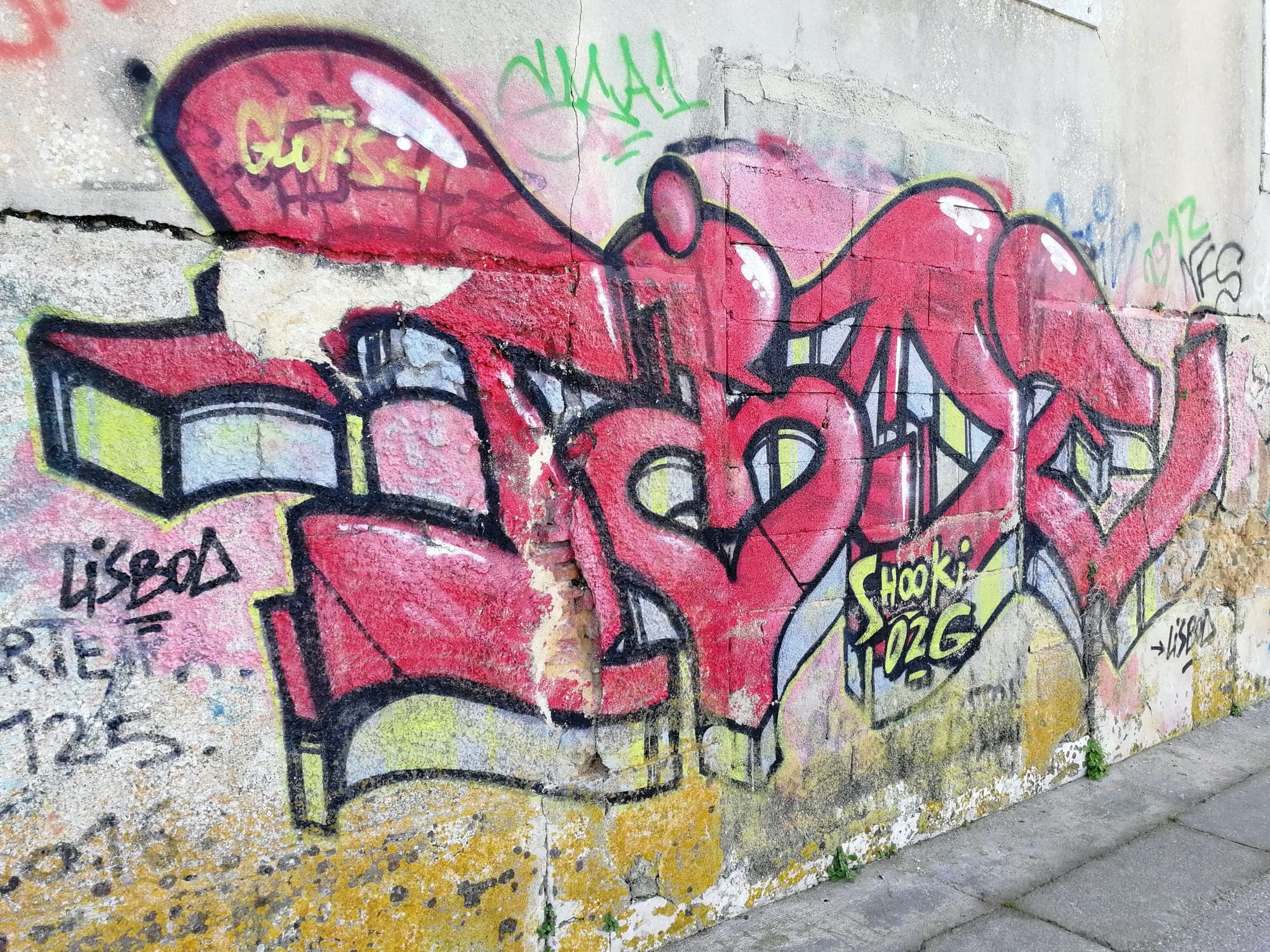 Graffiti 1052  capturé par Rabot à Lisboa Portugal
