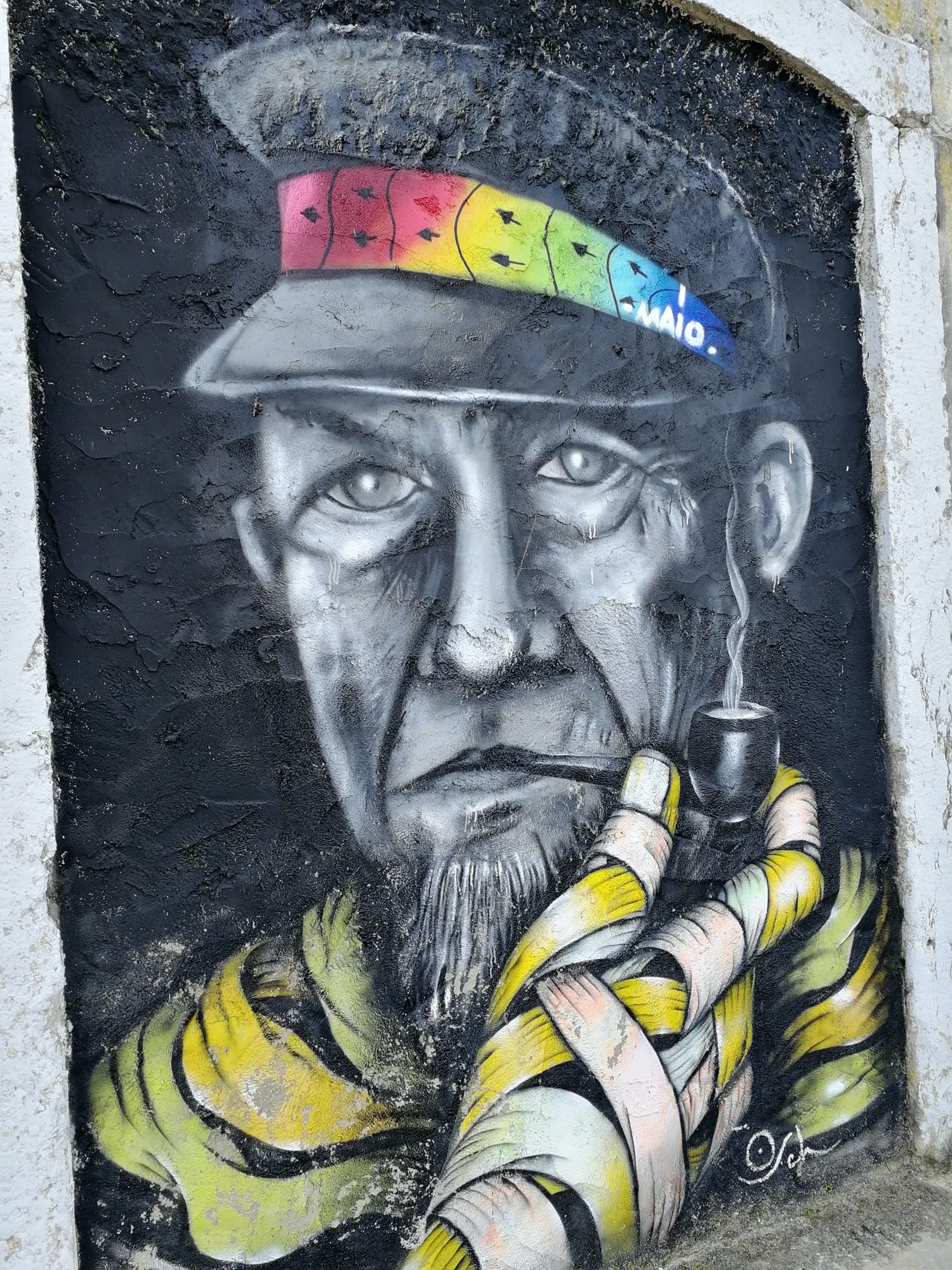 Graffiti 1057  de Vascomaio capturé par Rabot à Almada Portugal