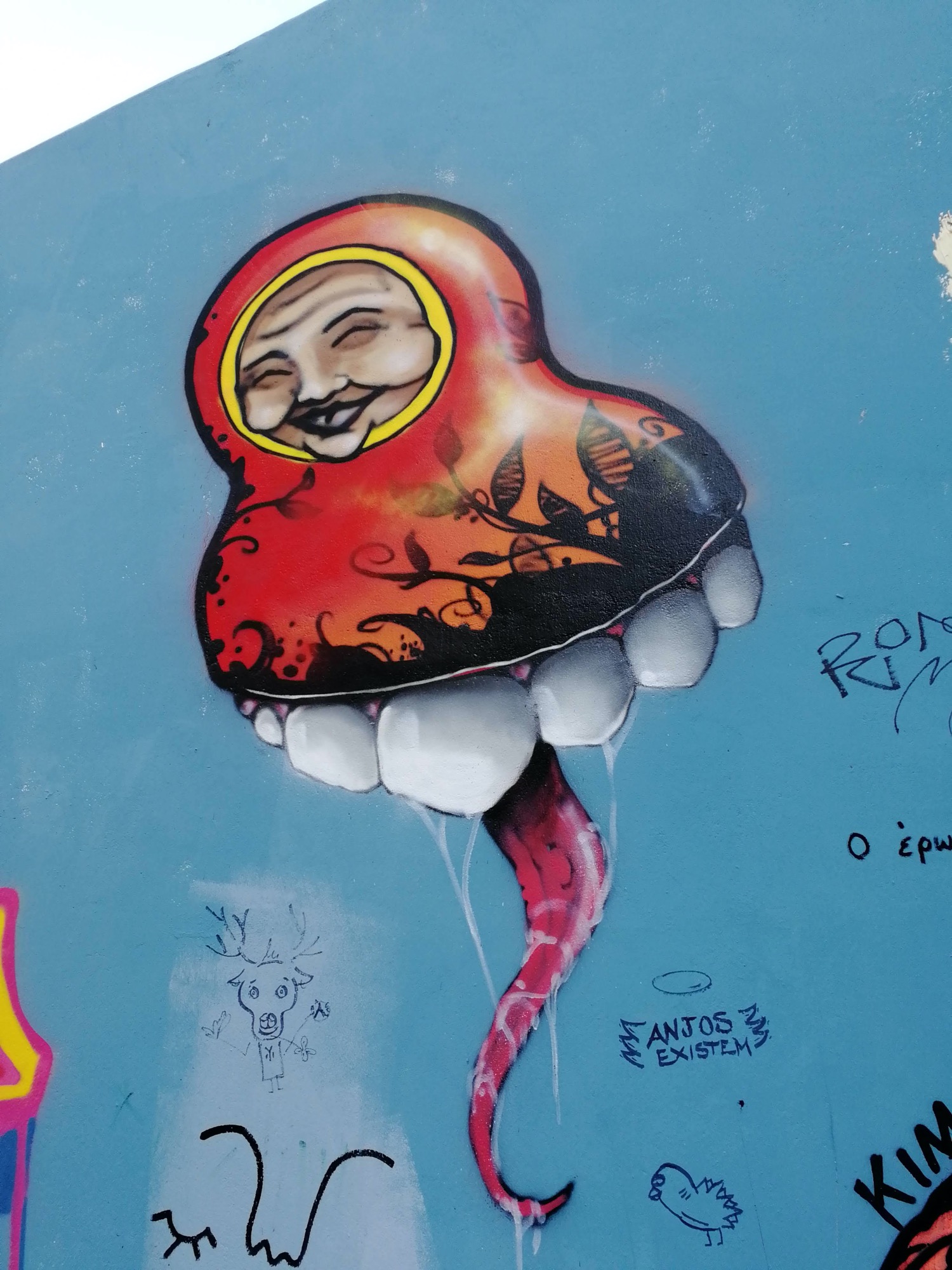 Graffiti 1085  capturé par Rabot à Lisboa Portugal
