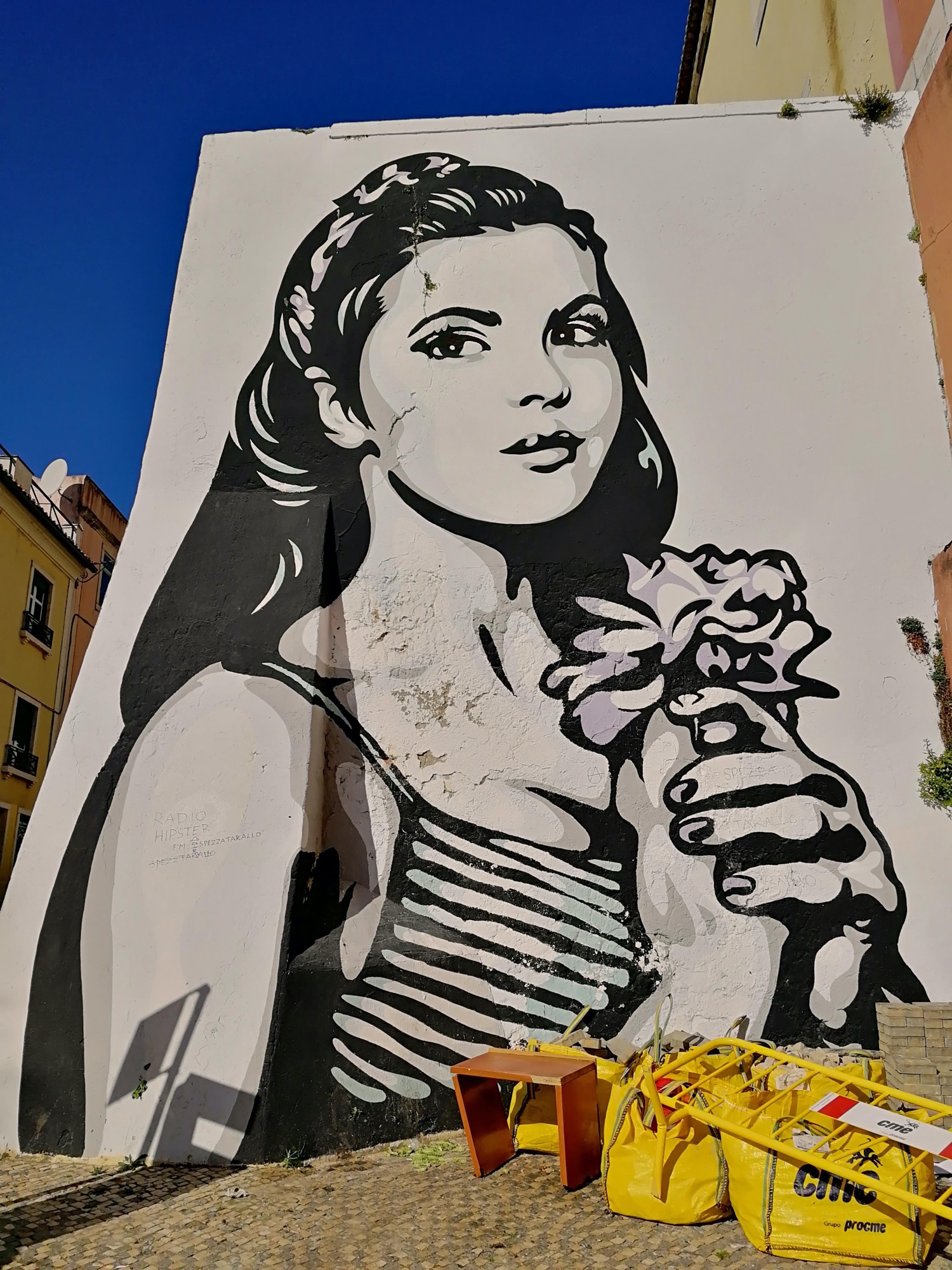 Graffiti 1102  capturé par Rabot à Lisboa Portugal