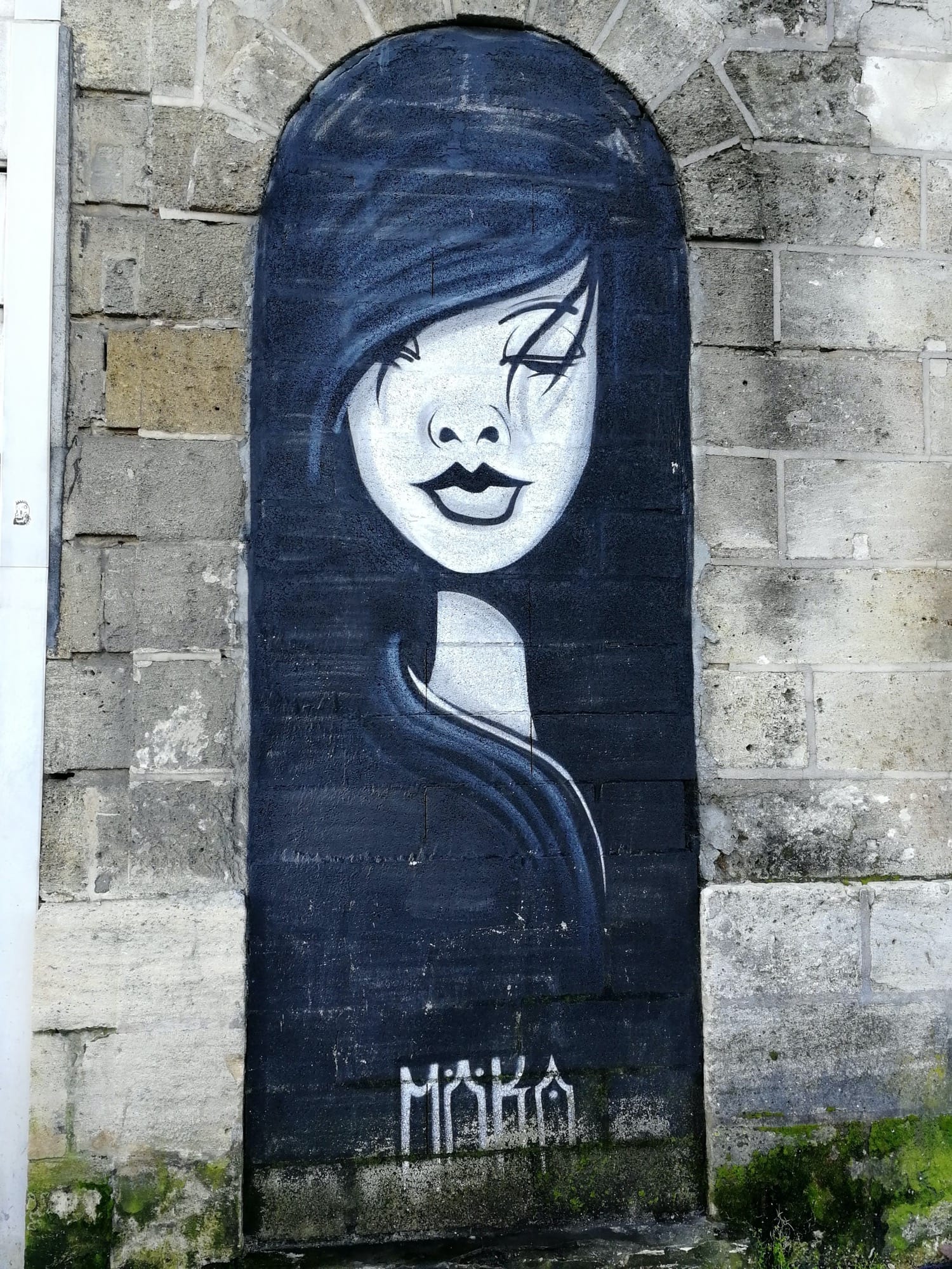 Graffiti 1113  de Möka capturé par Rabot à Bordeaux France