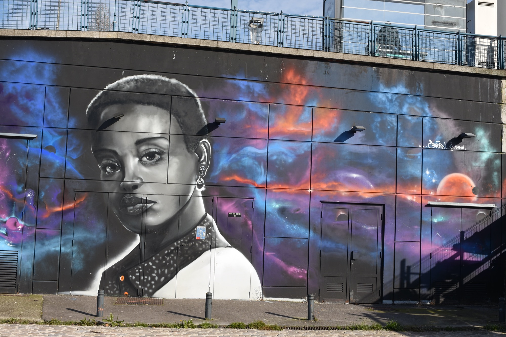 Graffiti 1164 Space Portrait capturé par mrostf à Noisy-le-Sec France