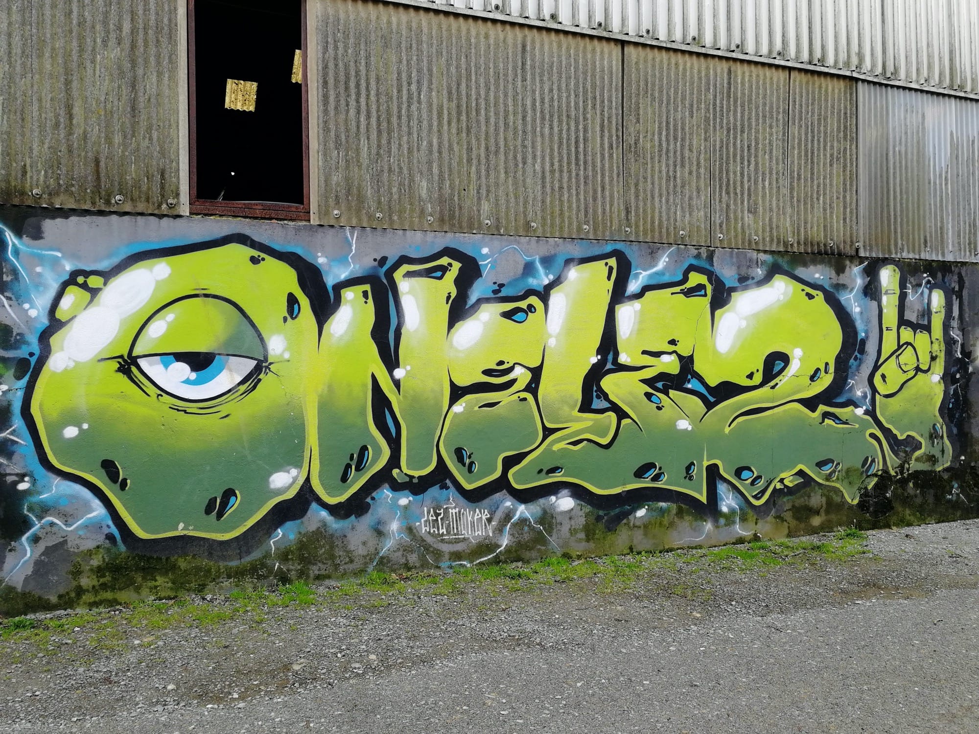 Graffiti 1201  capturé par Rabot à Redon France