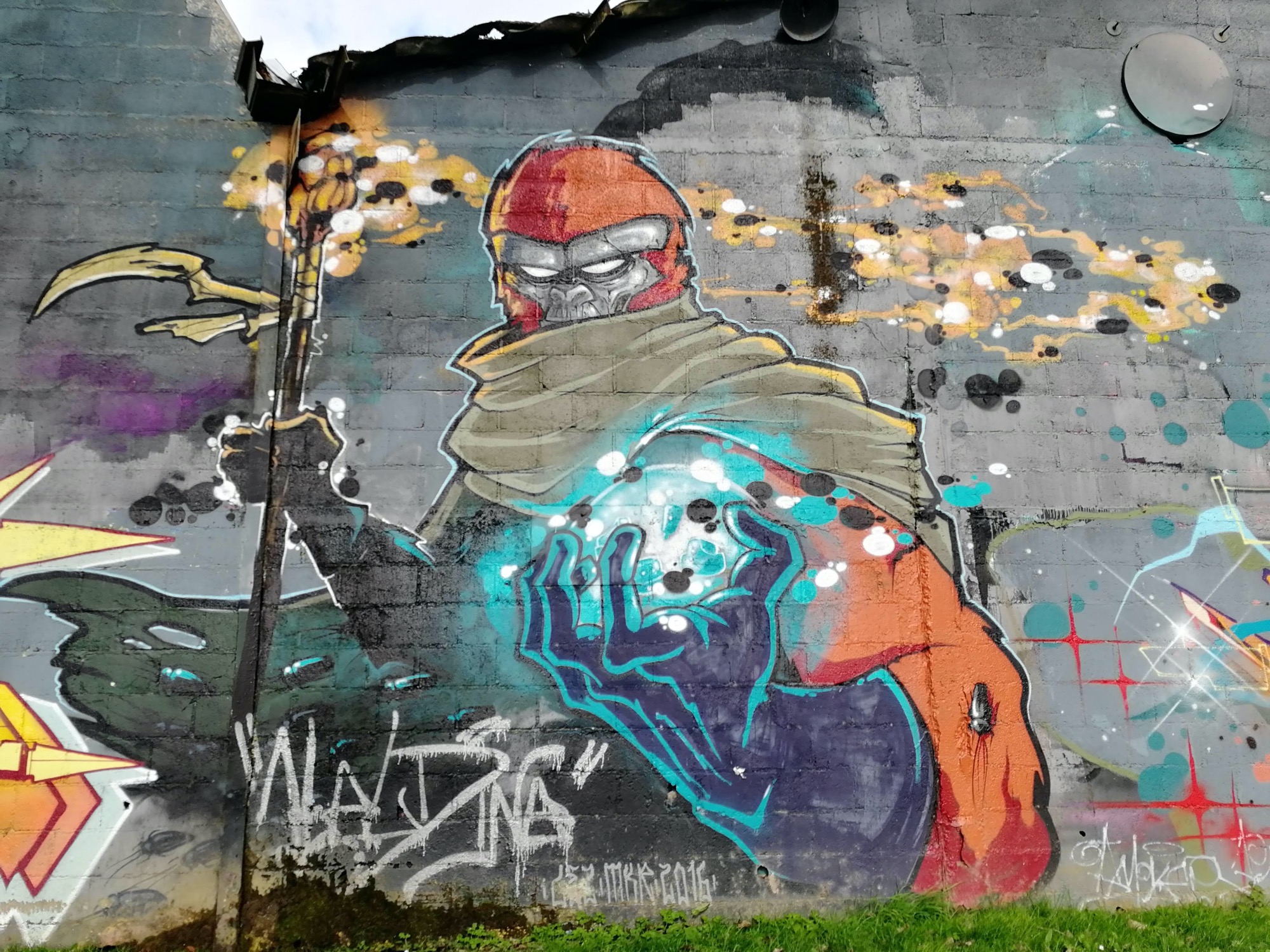 Graffiti 1212  capturé par Rabot à Redon France
