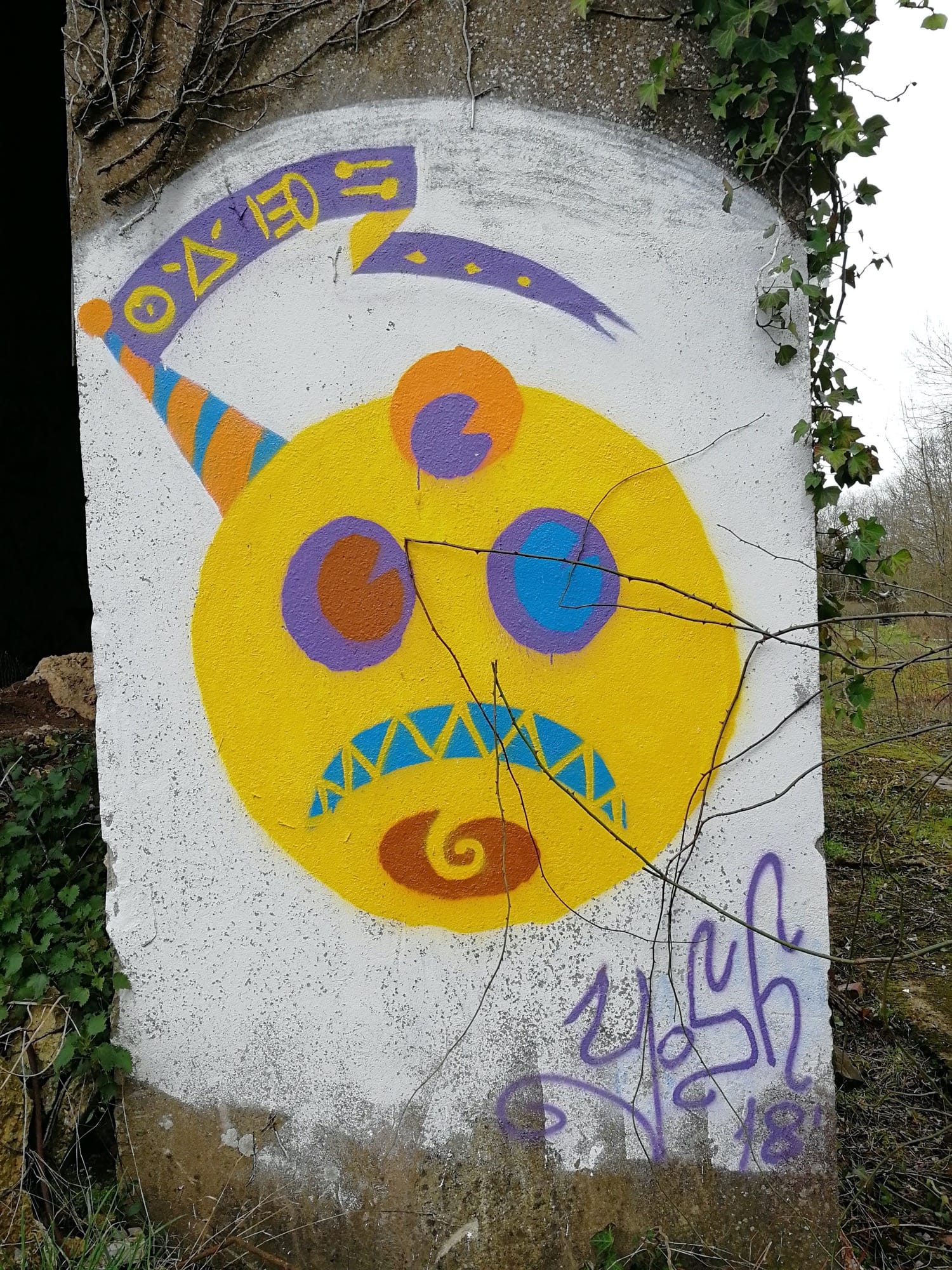 Graffiti 1252  capturé par Rabot à Saint-Nicolas-de-Redon France