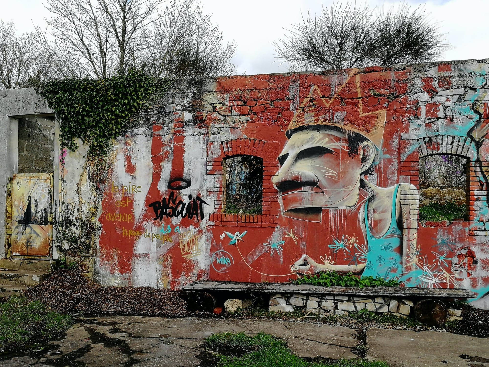Graffiti 1281  de Mika capturé par Rabot à Saint-Nicolas-de-Redon France