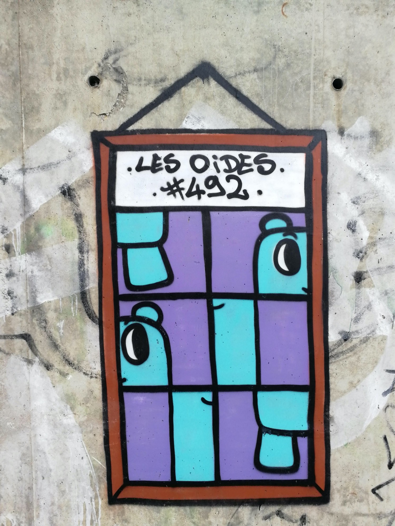 Graffiti 1315 Les oides #492 de Les Oides capturé par Rabot à Trignac France
