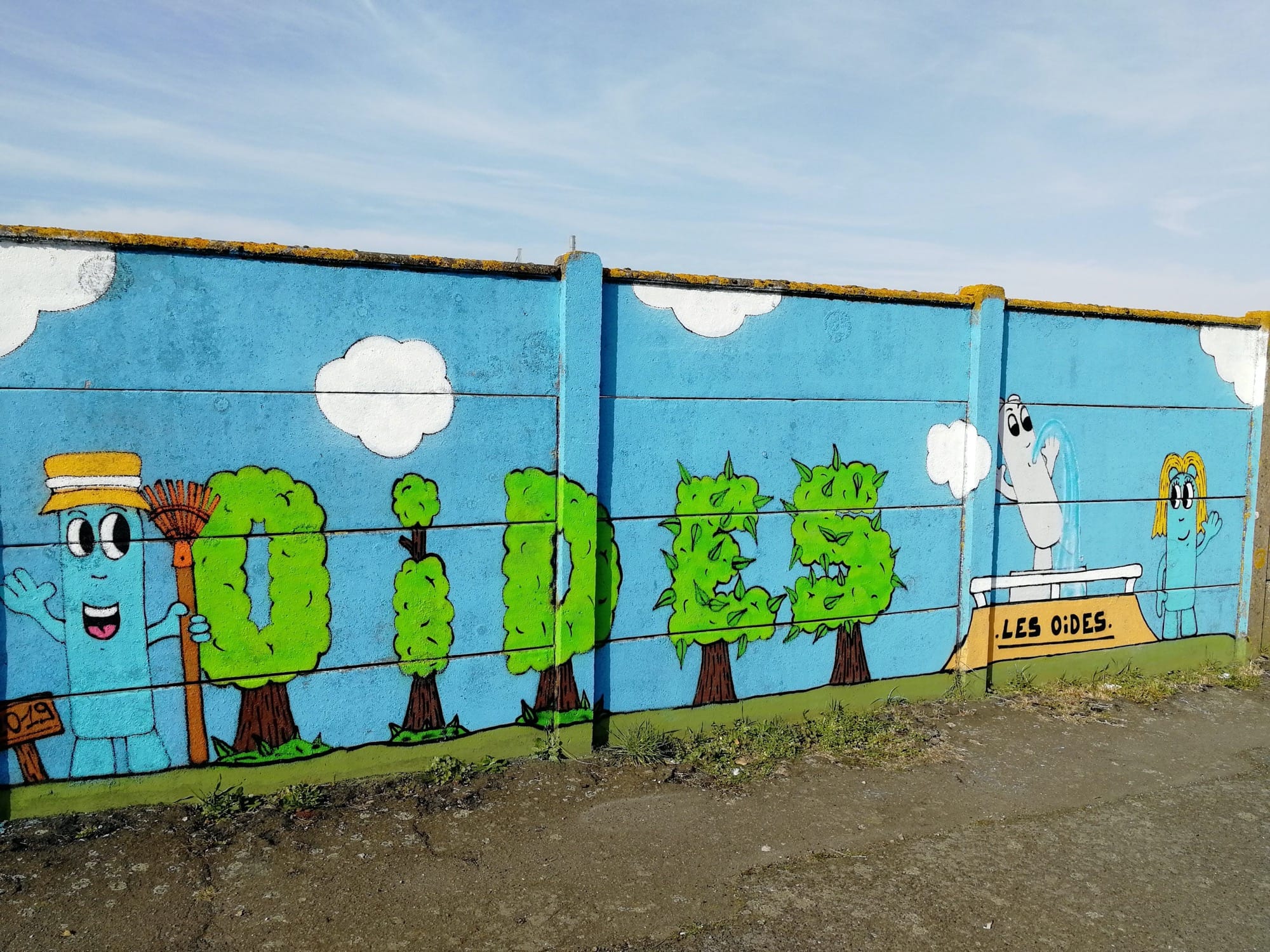 Graffiti 1328  de Les Oides capturé par Rabot à Saint-Nazaire France