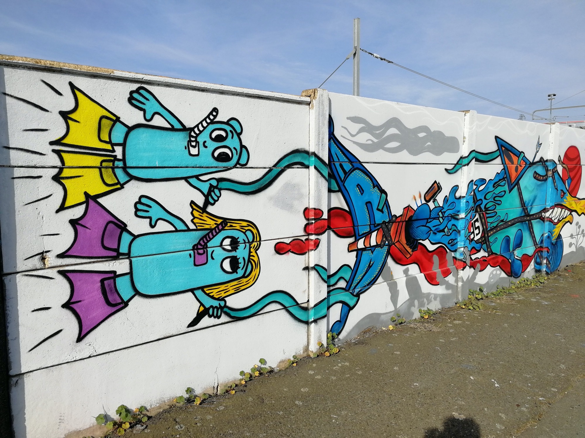 Graffiti 1331  by the artist Les Oides captured by Rabot in Saint-Nazaire France