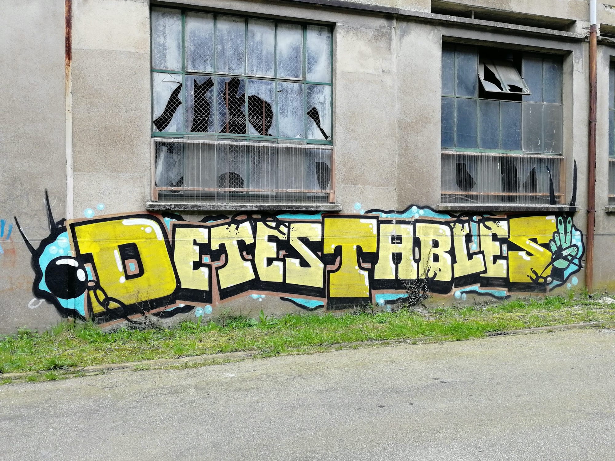 Graffiti 1365 Detestables capturé par Rabot à Issé France