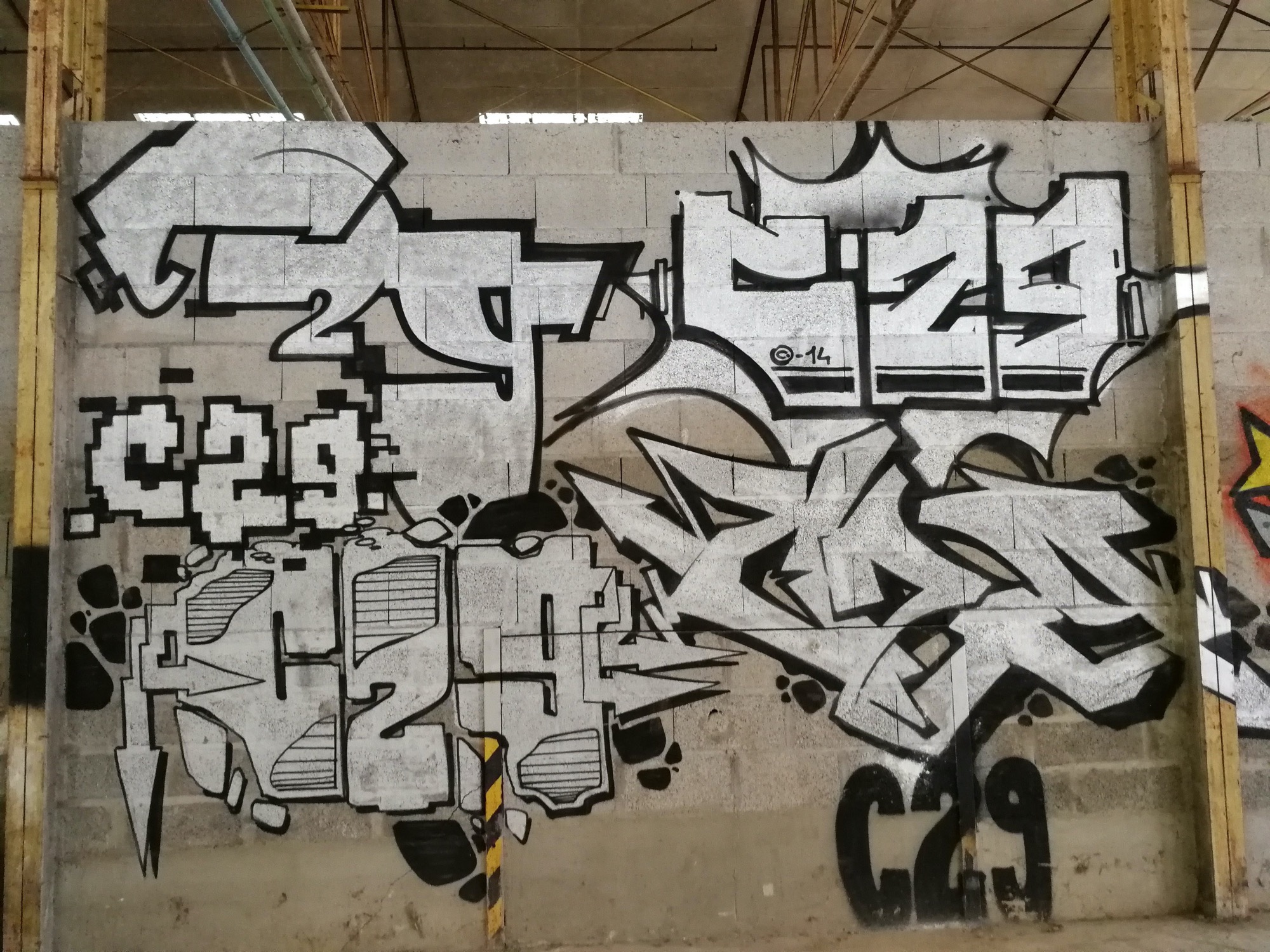 Graffiti 1382 C29 capturé par Rabot à Issé France