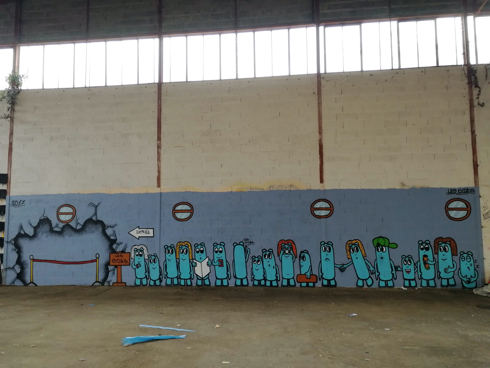 Graffiti 1426 Les oides 2017 de Les Oides capturé par Rabot à Issé France