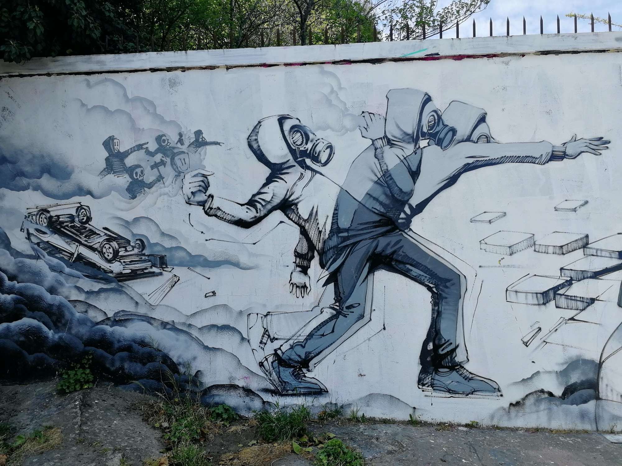 Graffiti 1506  de Kafé Korsé capturé par Rabot à Nantes France