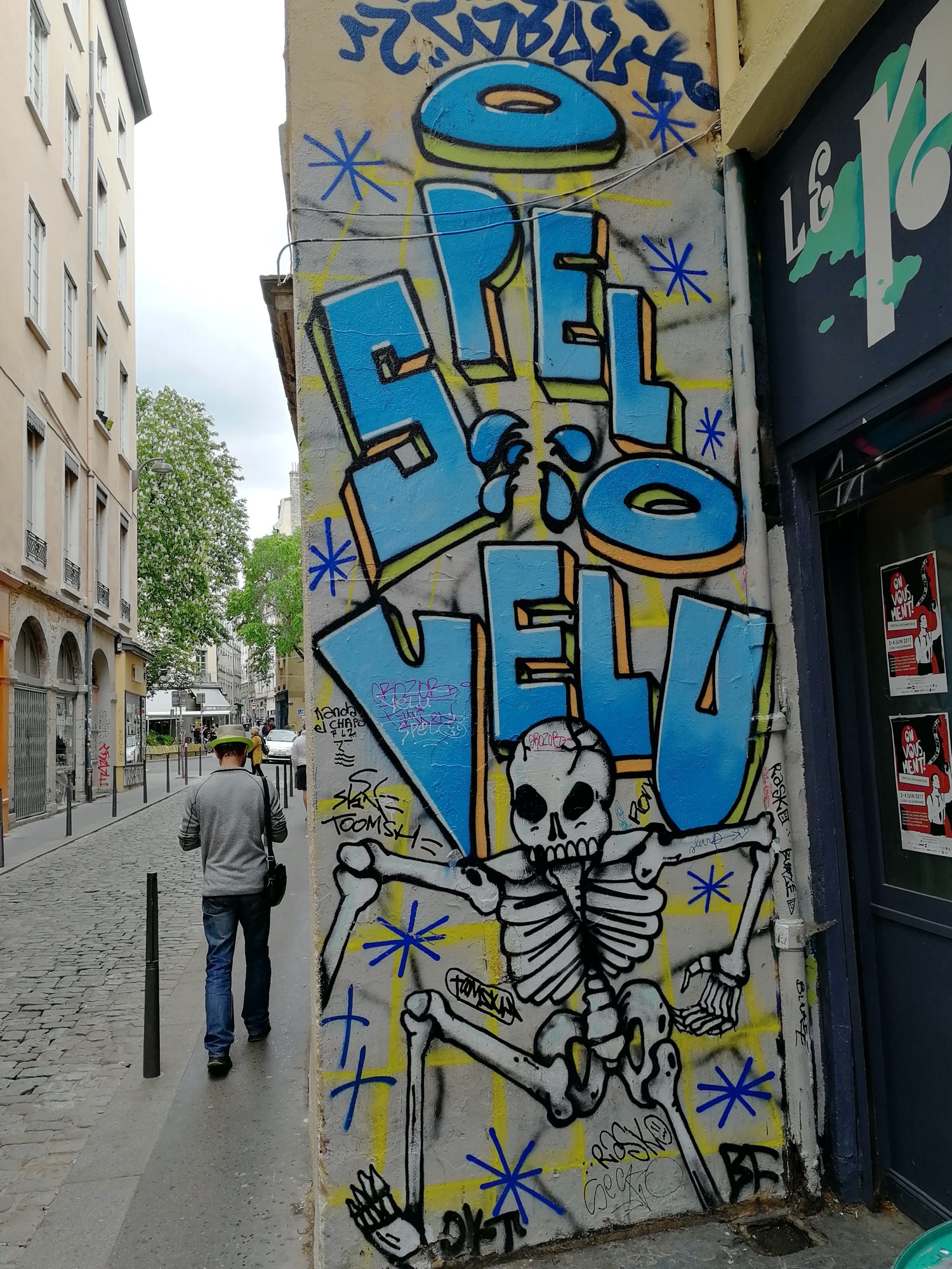 Graffiti 1550 Spelo velu captured by Rabot in Lyon France