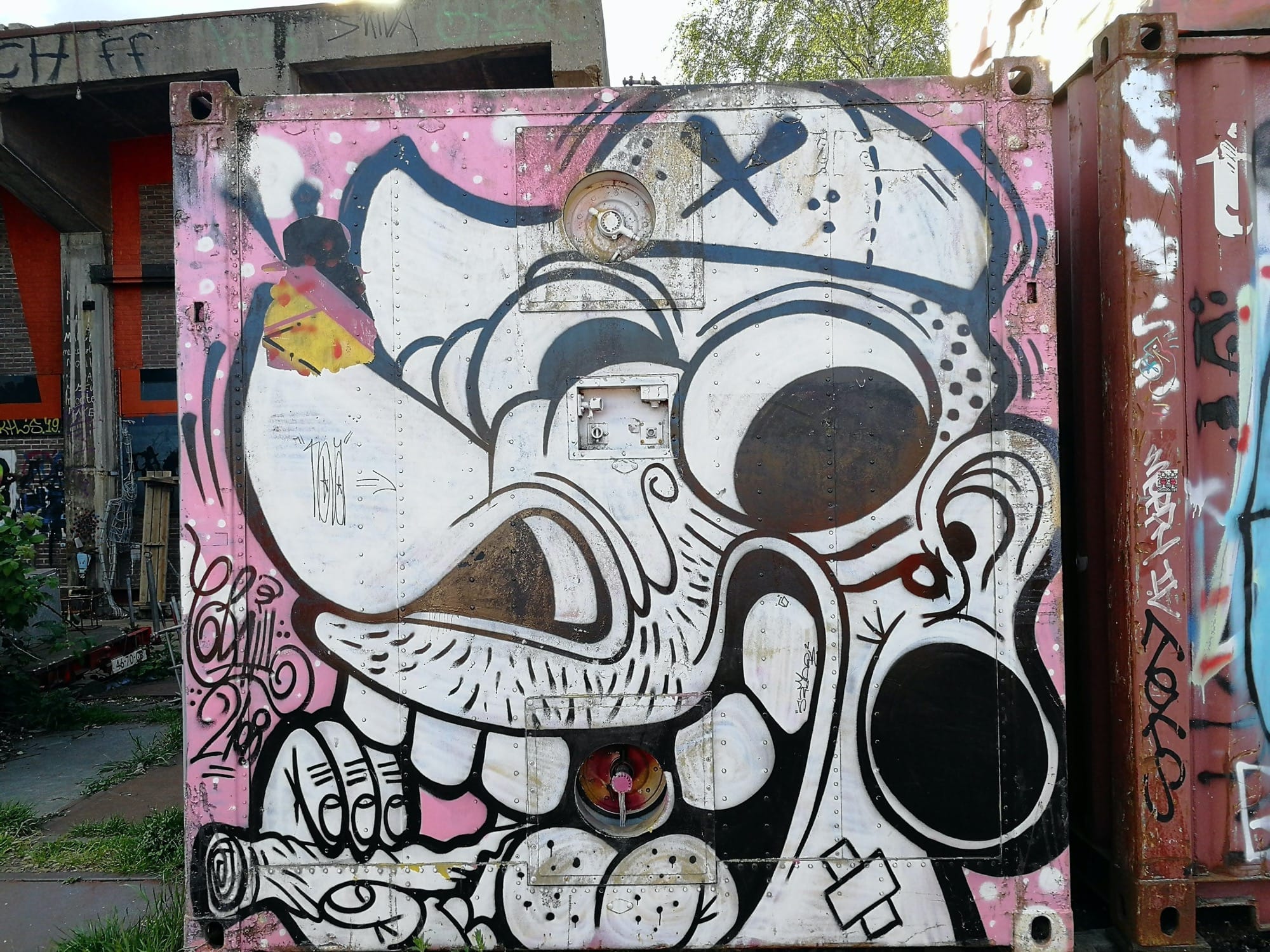 Graffiti 1703  capturé par Rabot à Amsterdam Netherlands