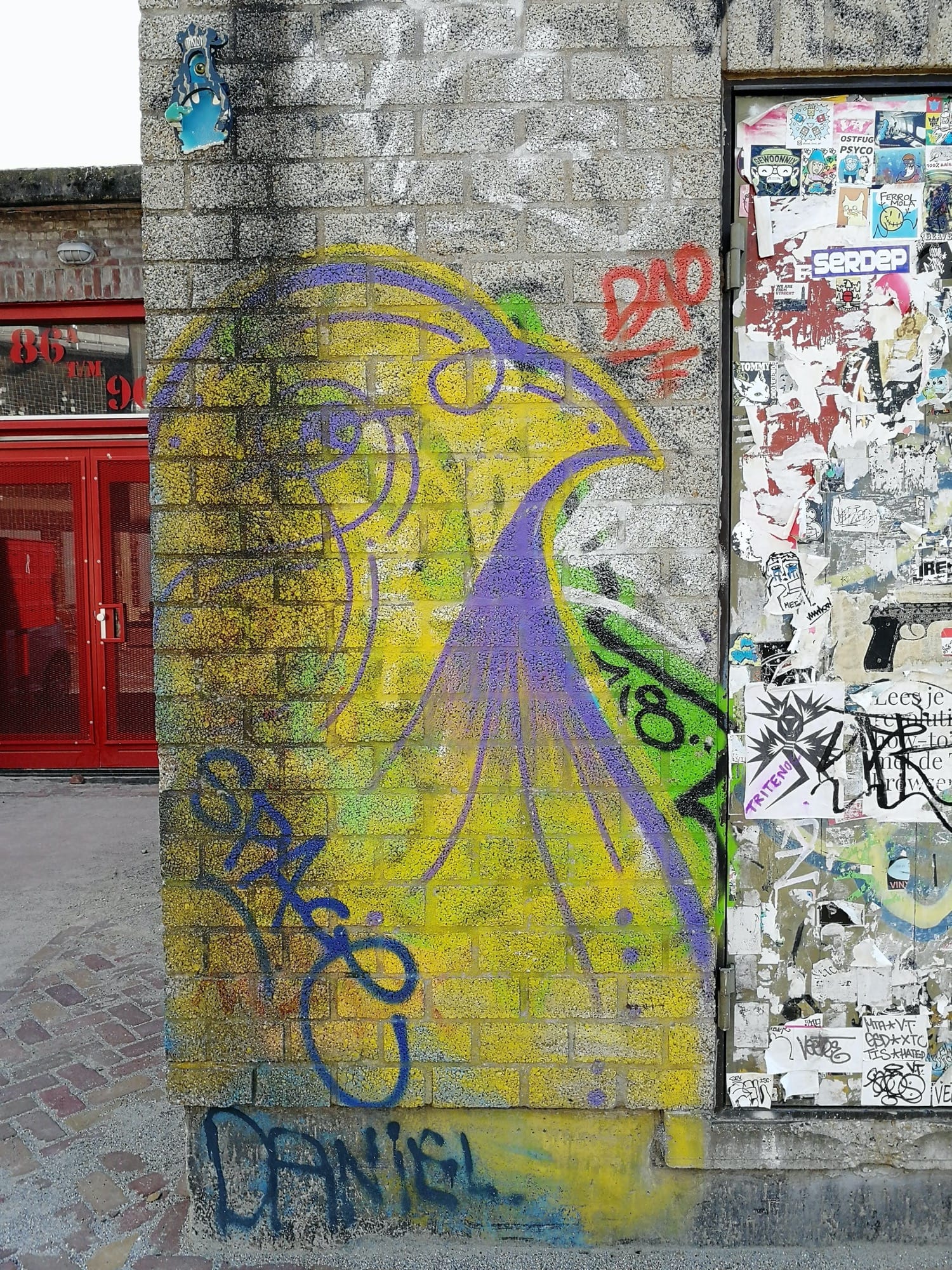Graffiti 1707  capturé par Rabot à Amsterdam Netherlands