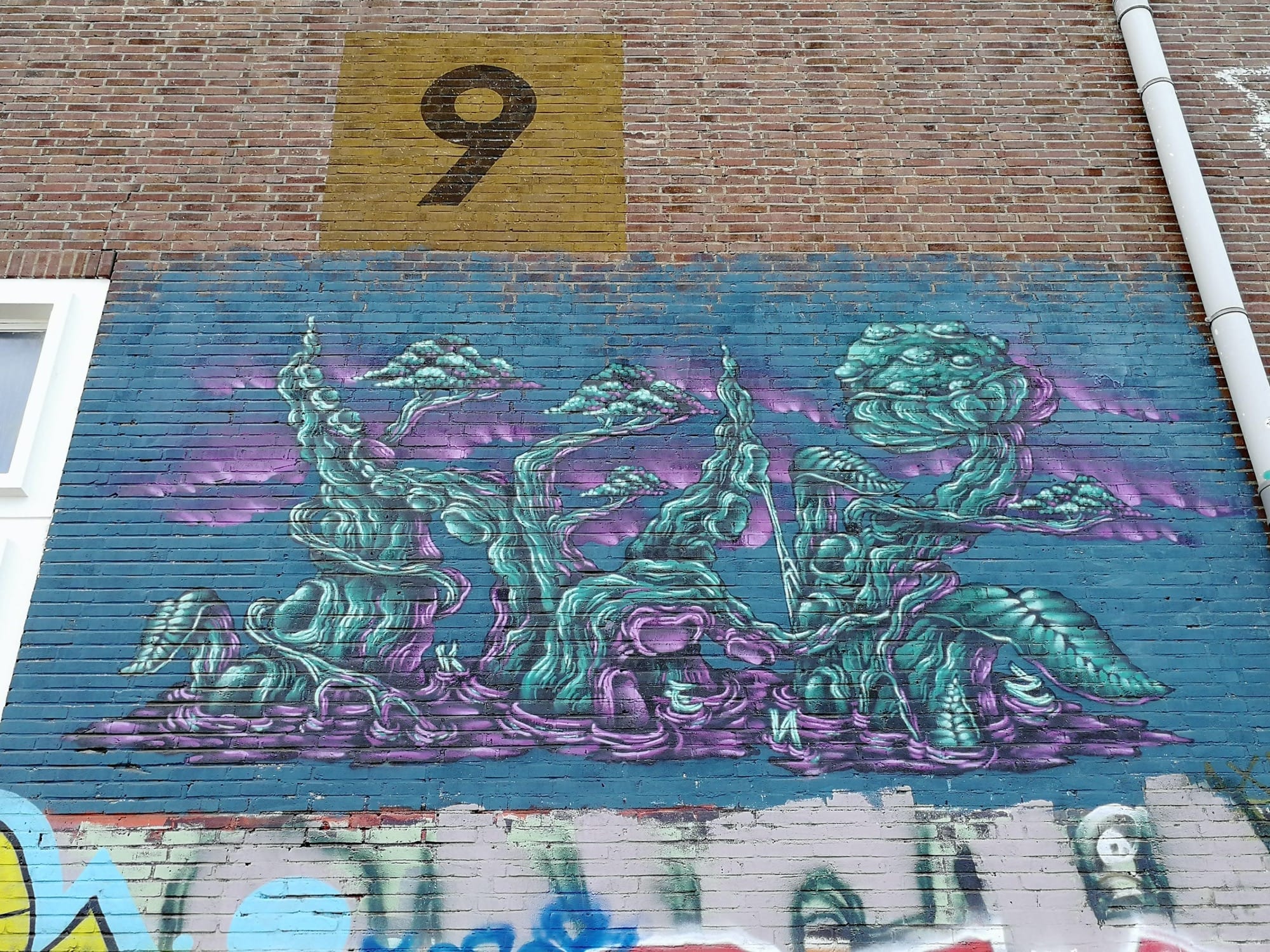 Graffiti 1717  capturé par Rabot à Amsterdam Netherlands