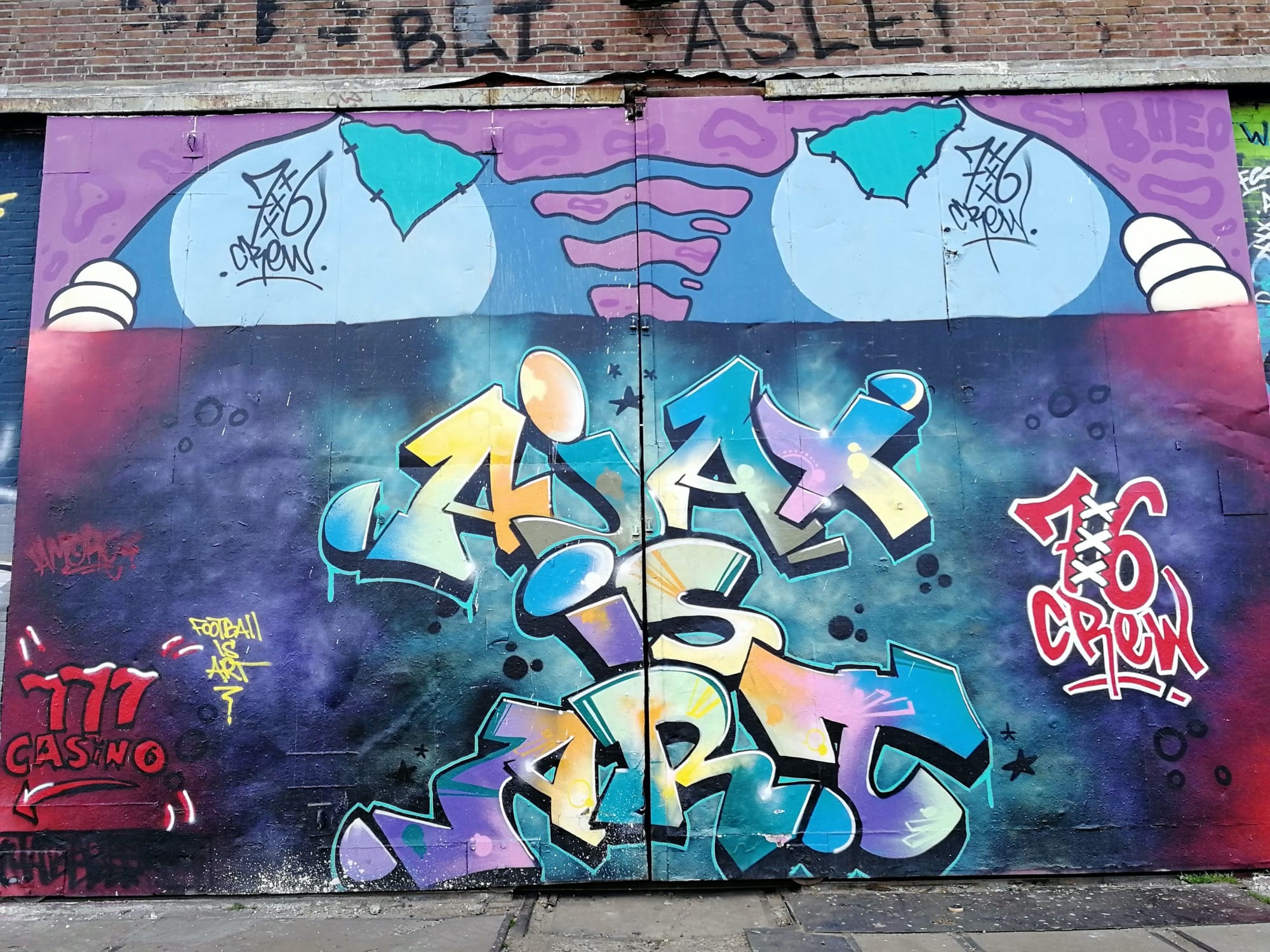Graffiti 1721 Ajax is hard capturé par Rabot à Amsterdam Netherlands