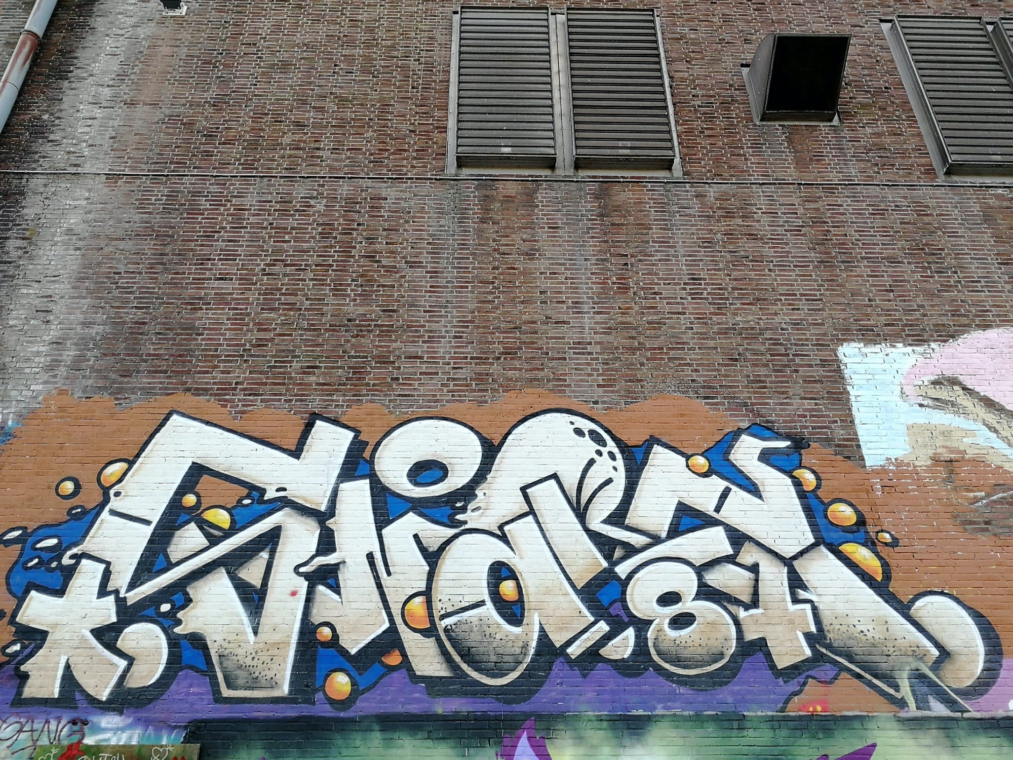 Graffiti 1729  capturé par Rabot à Amsterdam Netherlands