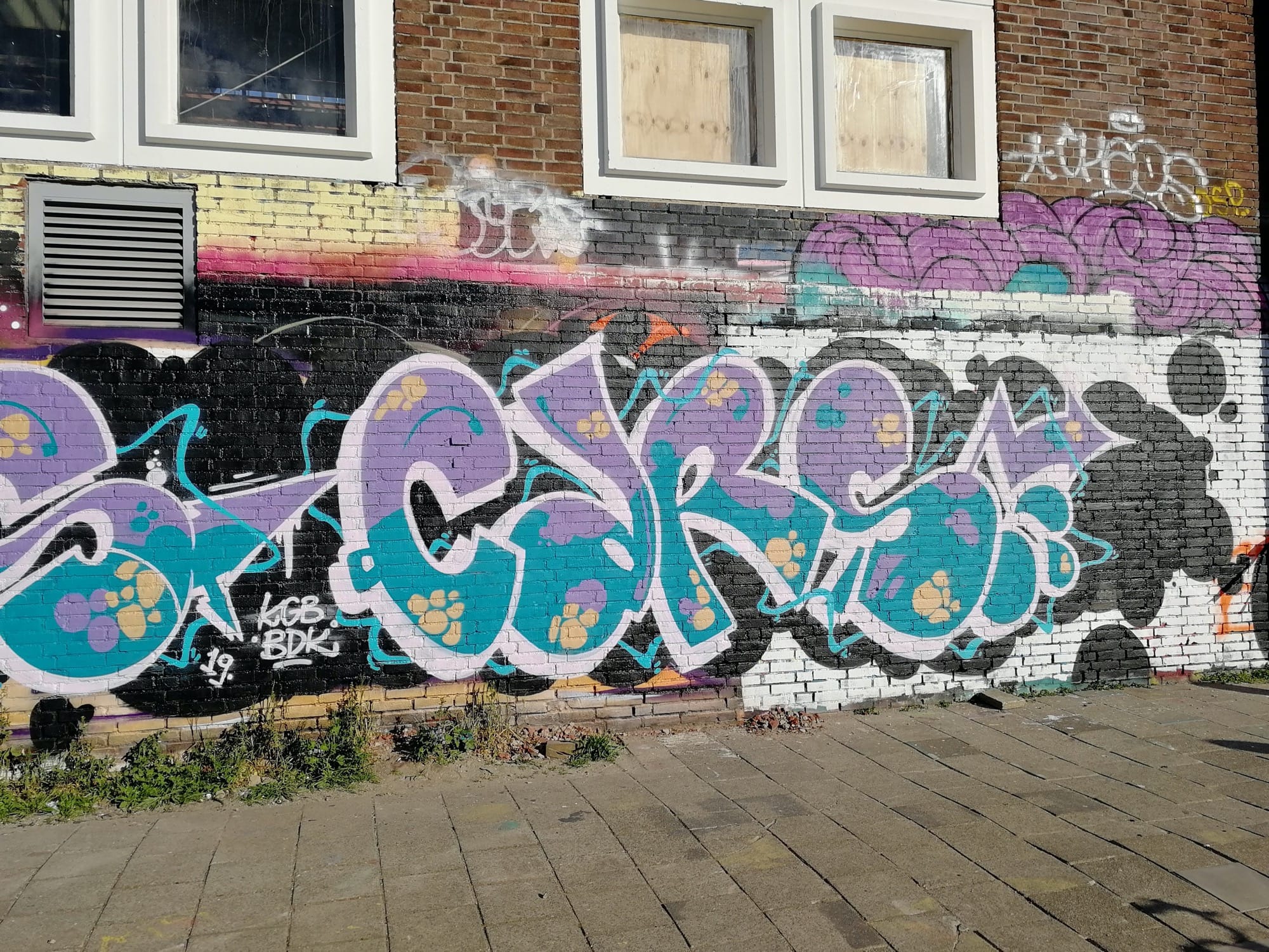 Graffiti 1740  capturé par Rabot à Amsterdam Netherlands