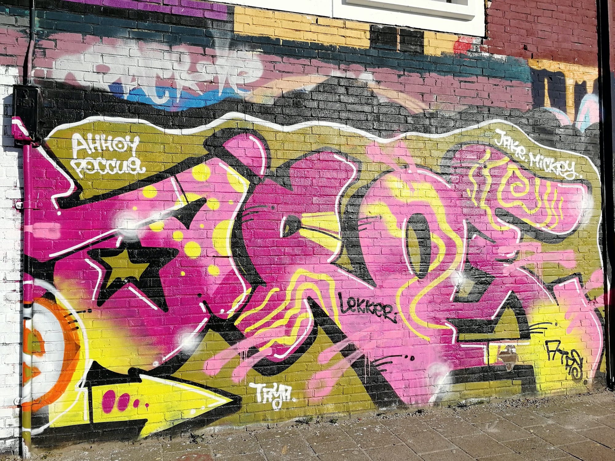 Graffiti 1743  captured by Rabot in Amsterdam Netherlands