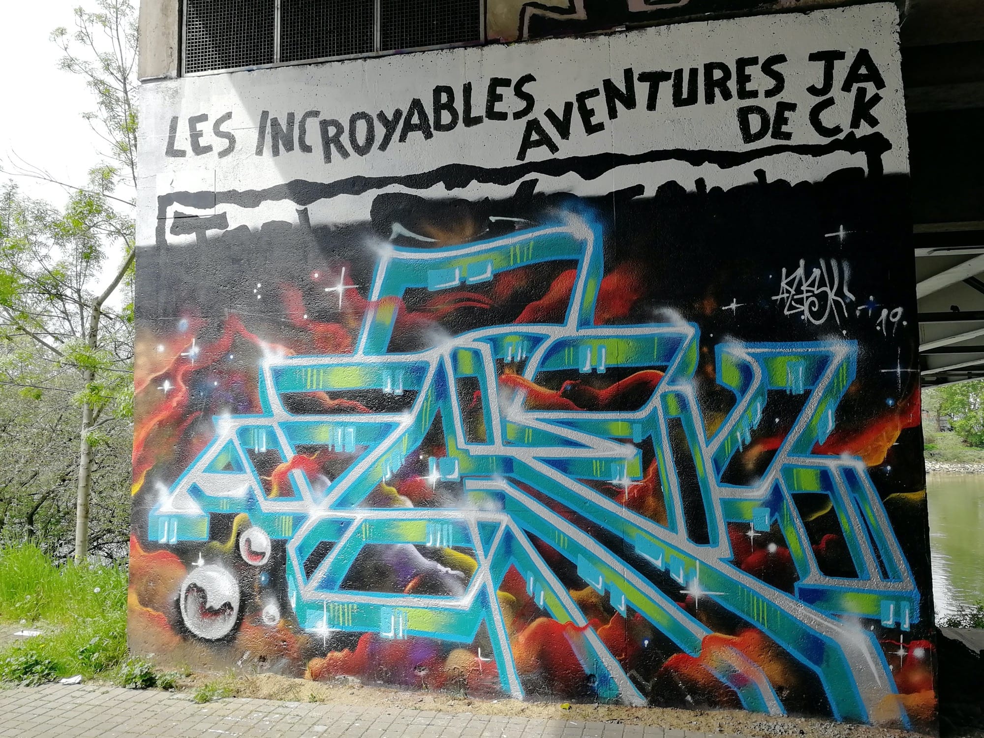 Graffiti 1816  capturé par Rabot à Nantes France