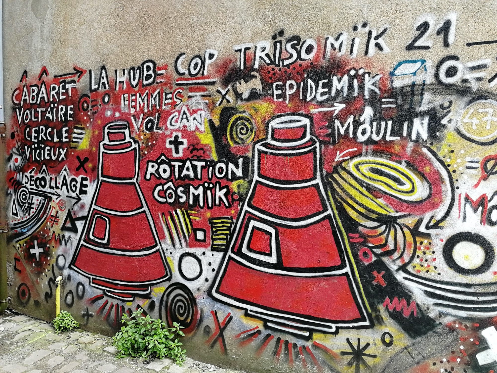 Graffiti 1859  capturé par Rabot à Nantes France