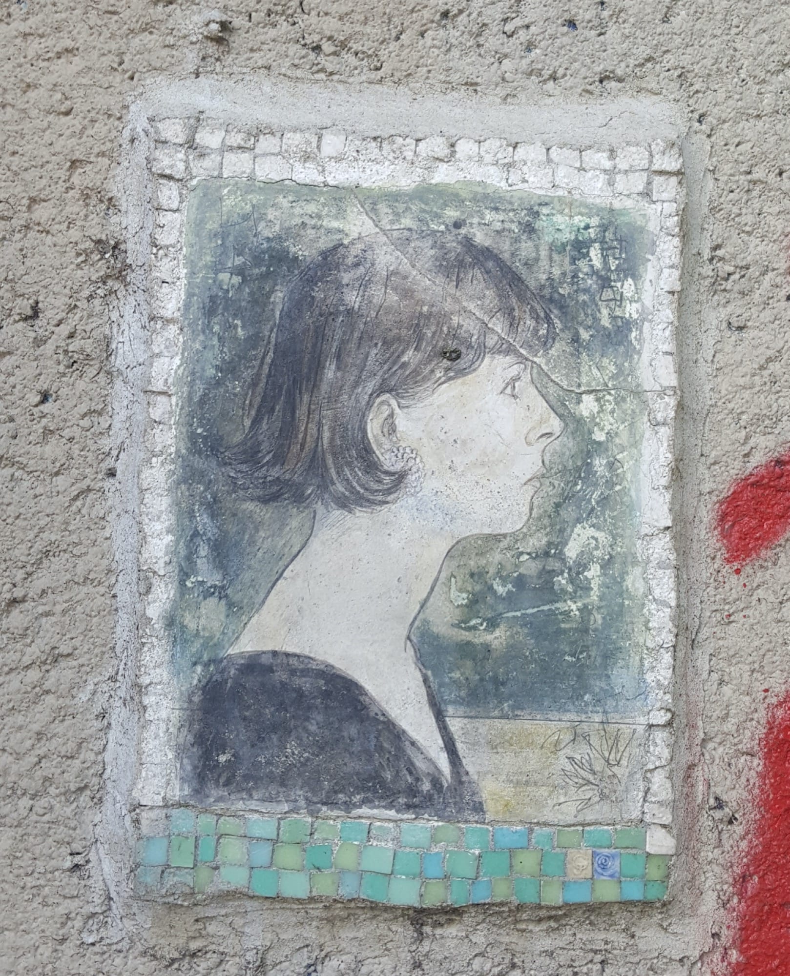 Mosaic 1923 Morèje by the artist Morèje captured by Castriaypidi in Paris France