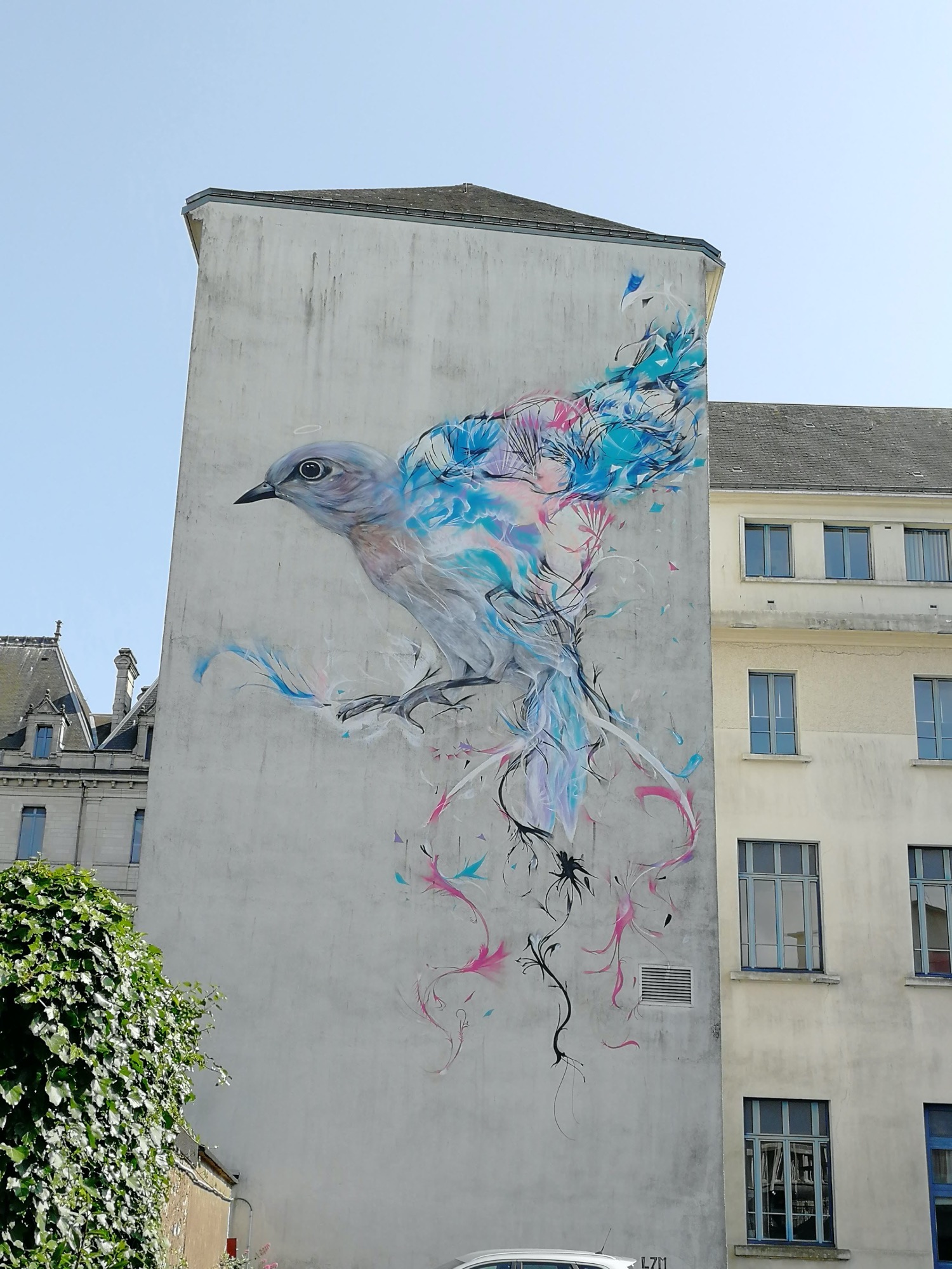 Graffiti 1952  by the artist L7M captured by Rabot in Vannes France