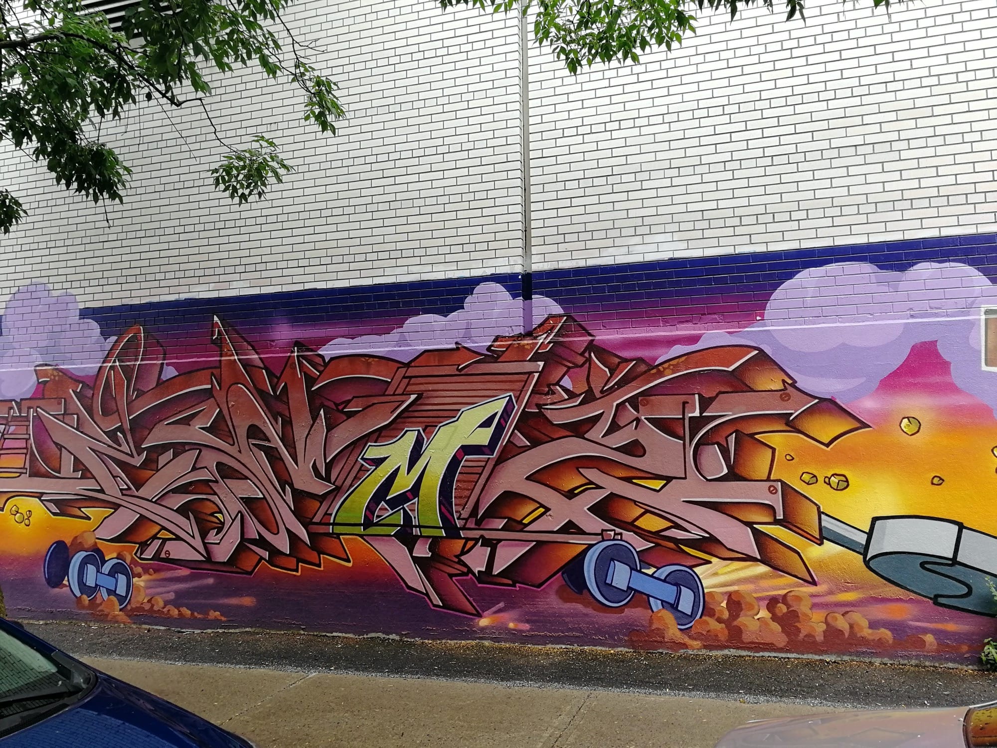 Graffiti 2126  capturé par Rabot à Montréal Canada