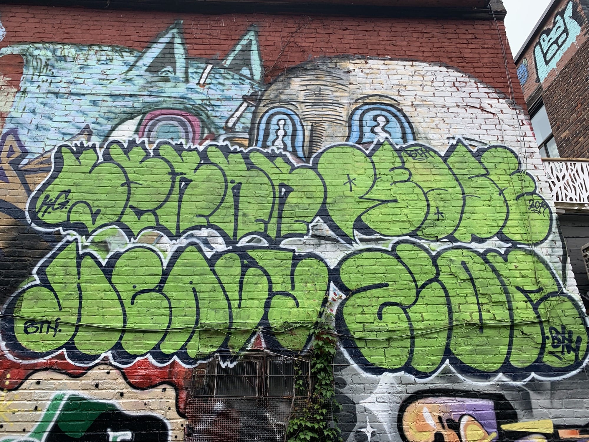 Graffiti 2139  capturé par Rabot à Montréal Canada